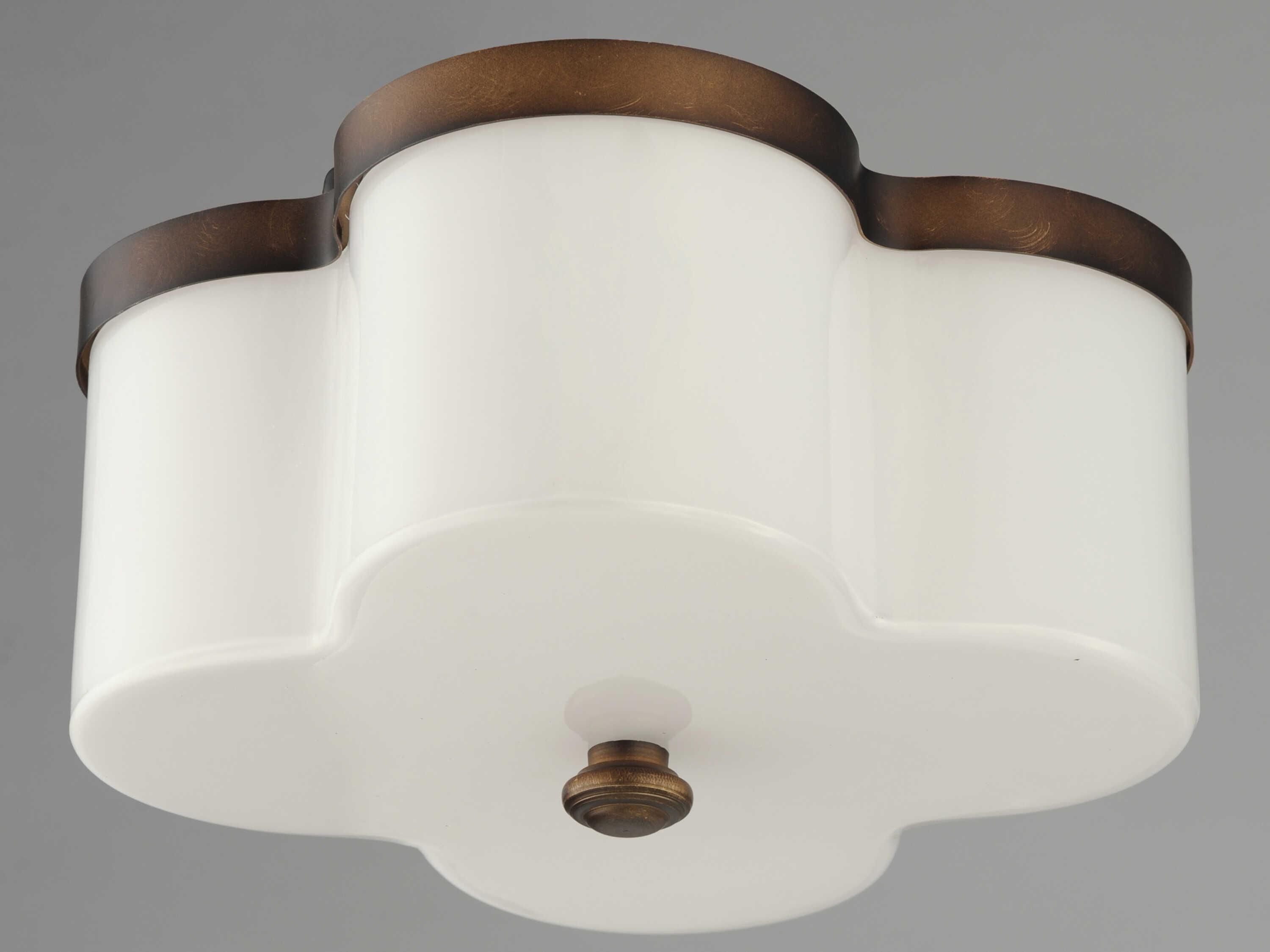 Maxim Lighting Clover 2-Light Antique Bronze Flush Mount