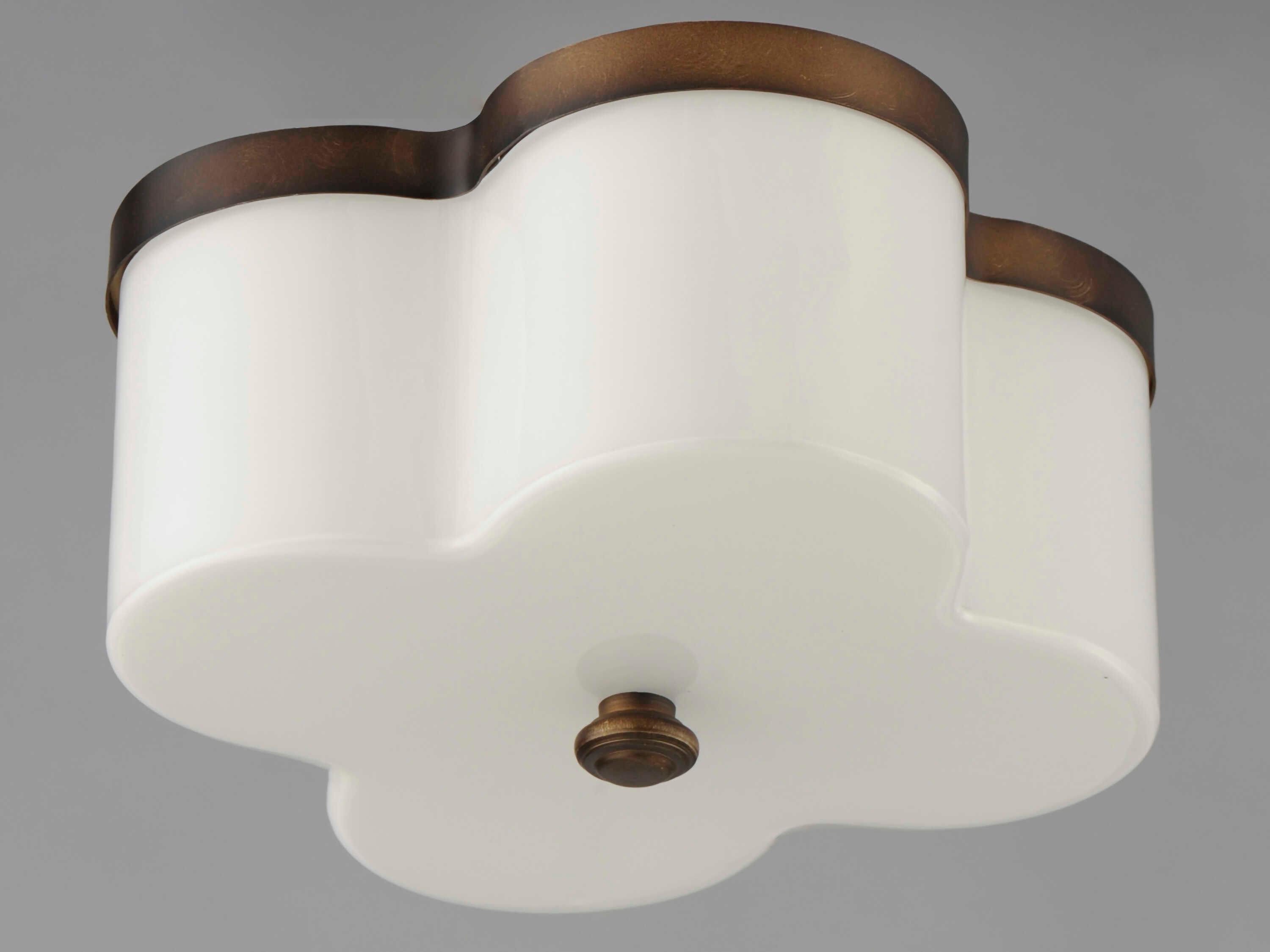 Maxim Lighting Clover 2-Light Antique Bronze Flush Mount