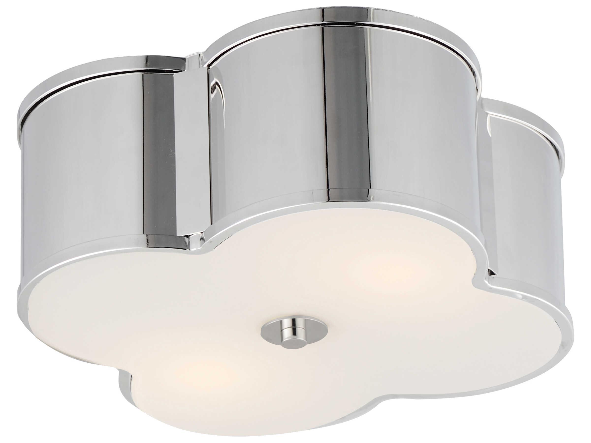 Maxim Lighting Clover 2-Light Polished Nickel Flush Mount