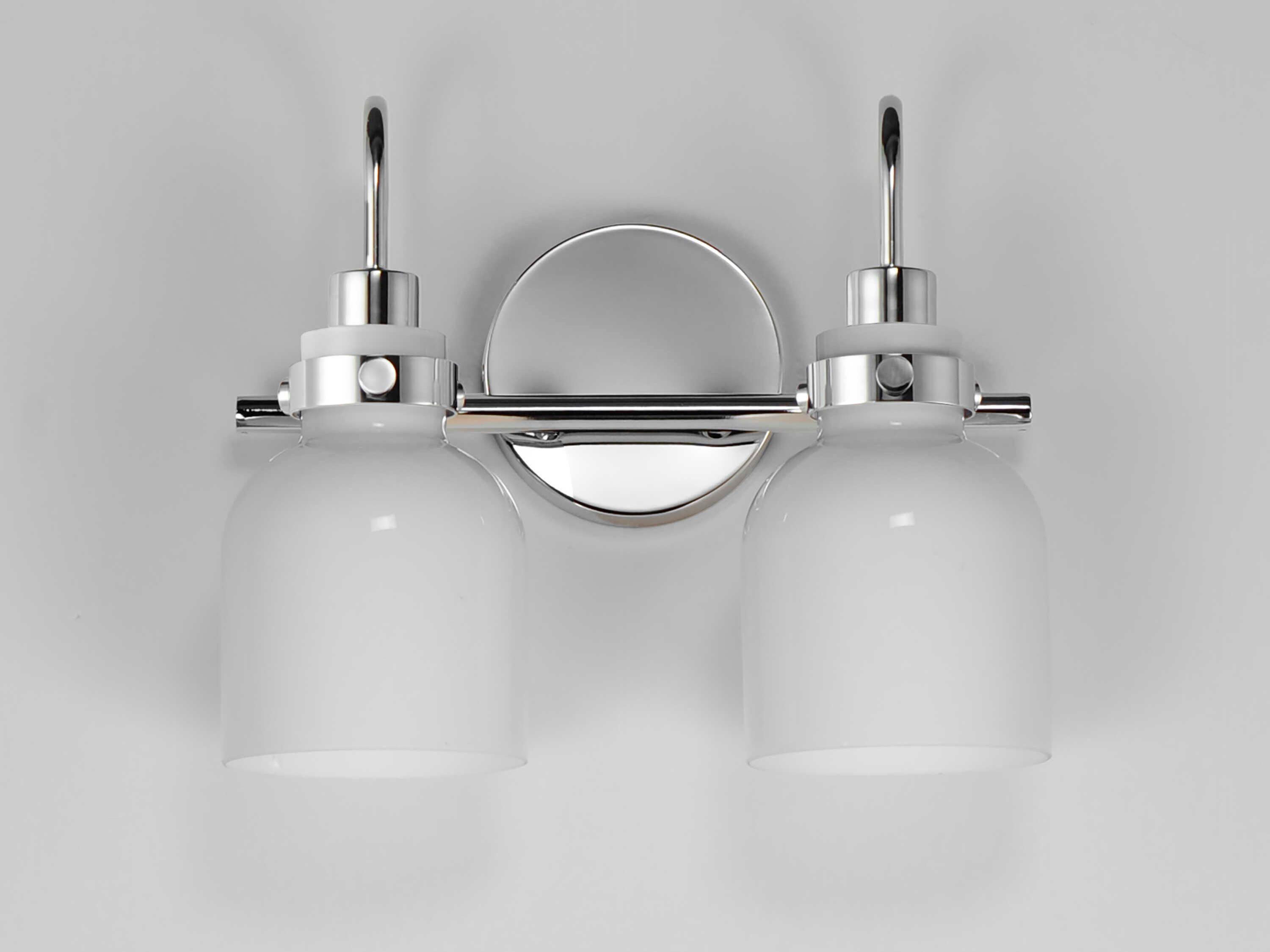 Maxim Lighting Milk 2-Light Polished Chrome Vanity Light