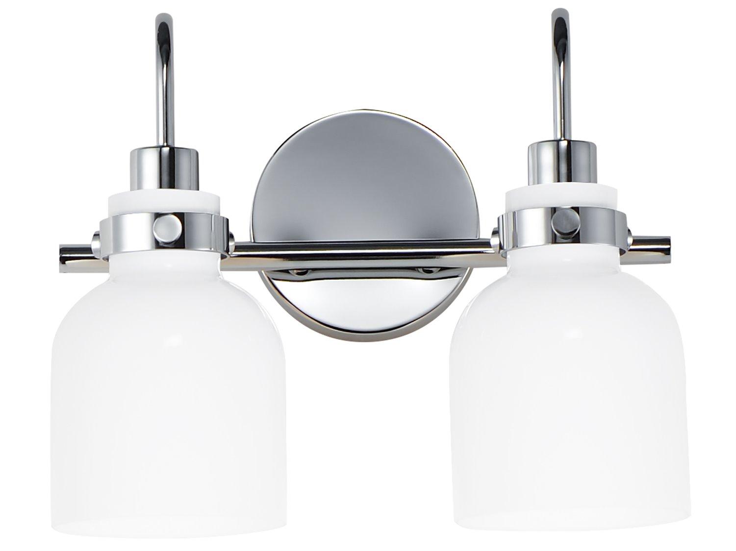 Maxim Lighting Milk 2-Light Polished Chrome Vanity Light