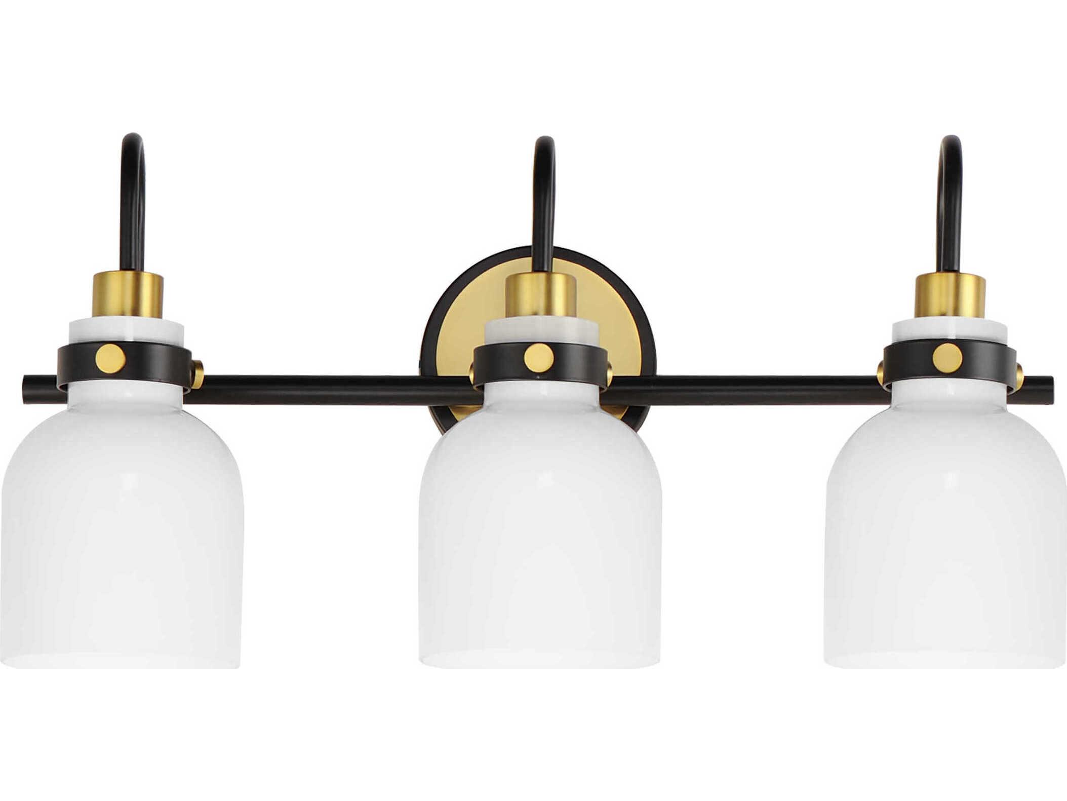 Maxim Lighting Milk 3-Light Satin Brass Vanity Light