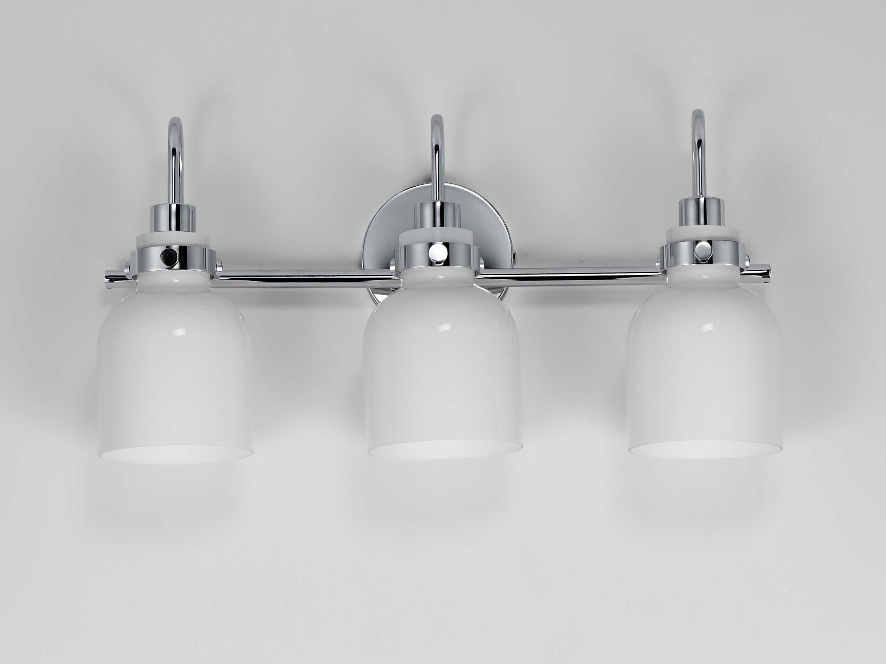 Maxim Lighting Milk 3-Light Polished Chrome Vanity Light