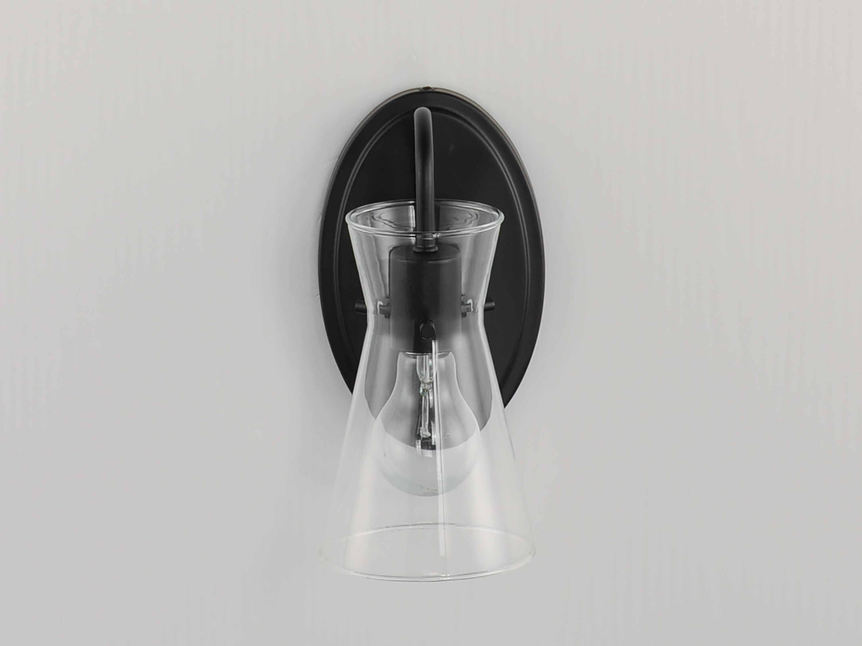 Maxim Lighting Ava 1-Light Black Wall Sconce