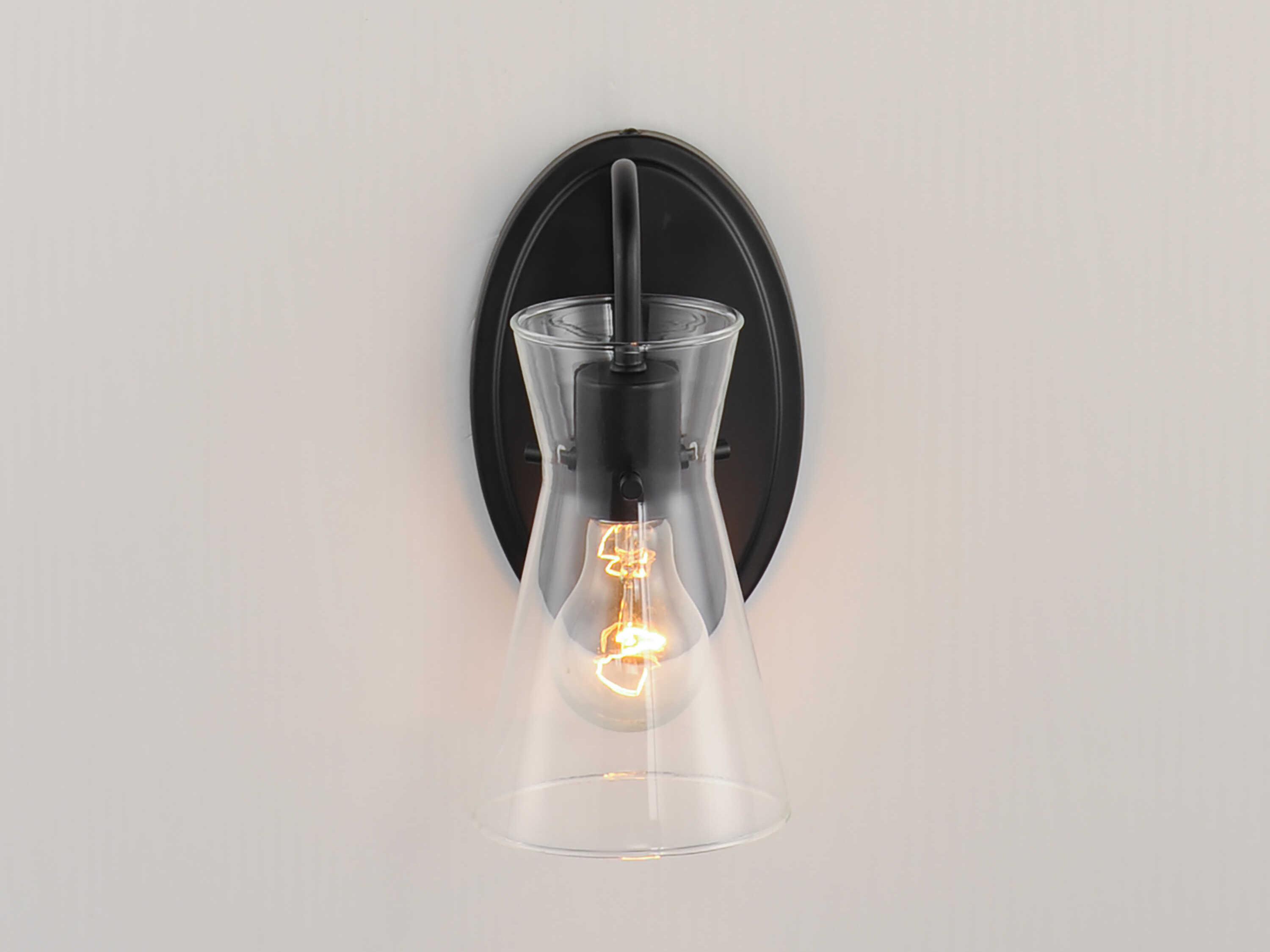 Maxim Lighting Ava 1-Light Black Wall Sconce