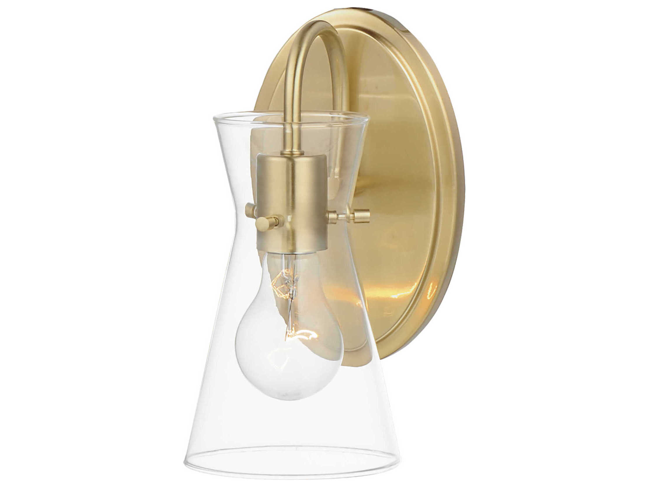 Maxim Lighting Ava 1-Light Natural Aged Brass Gold Wall Sconce