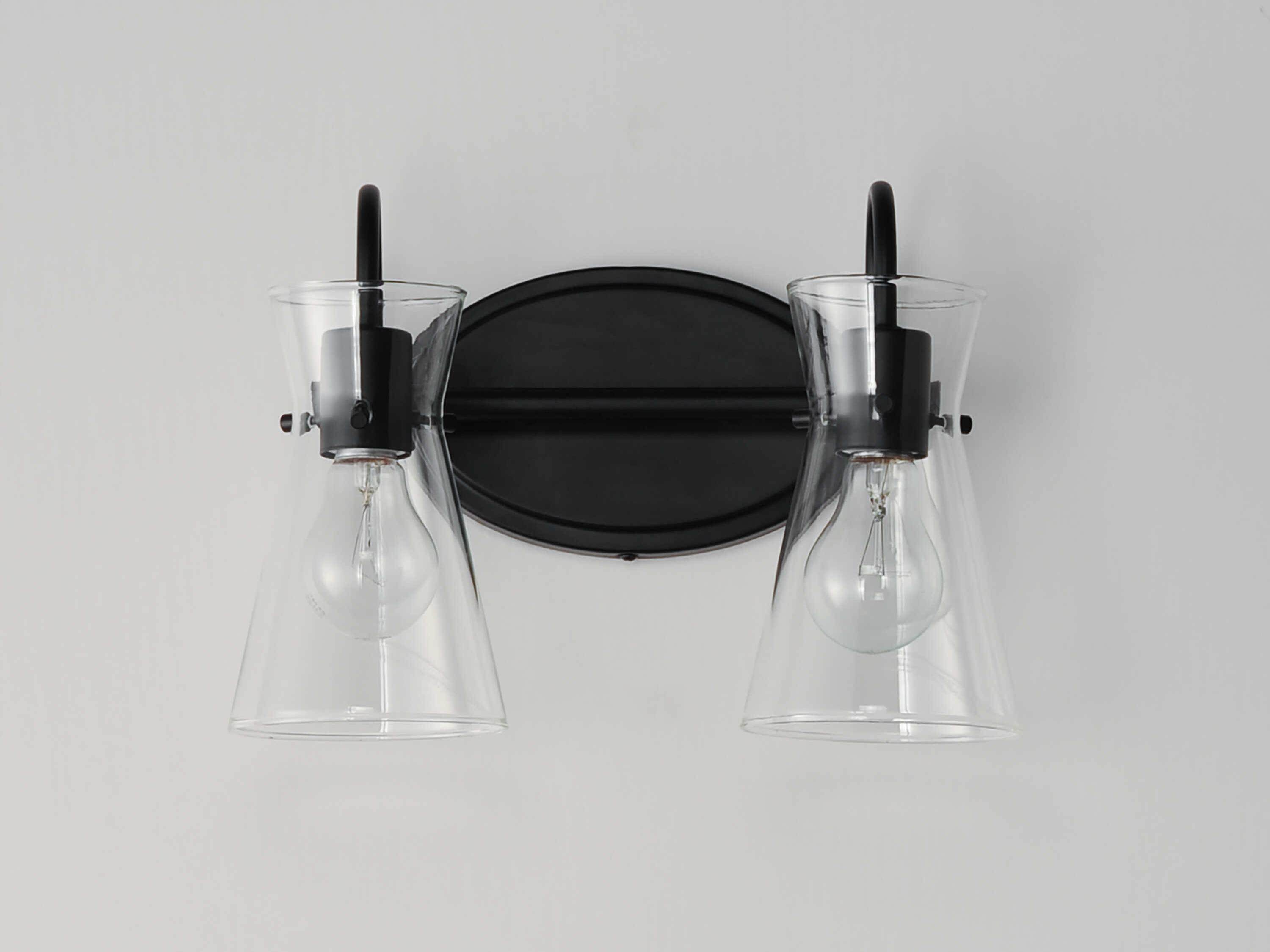 Maxim Lighting Ava 2-Light Black Vanity Light