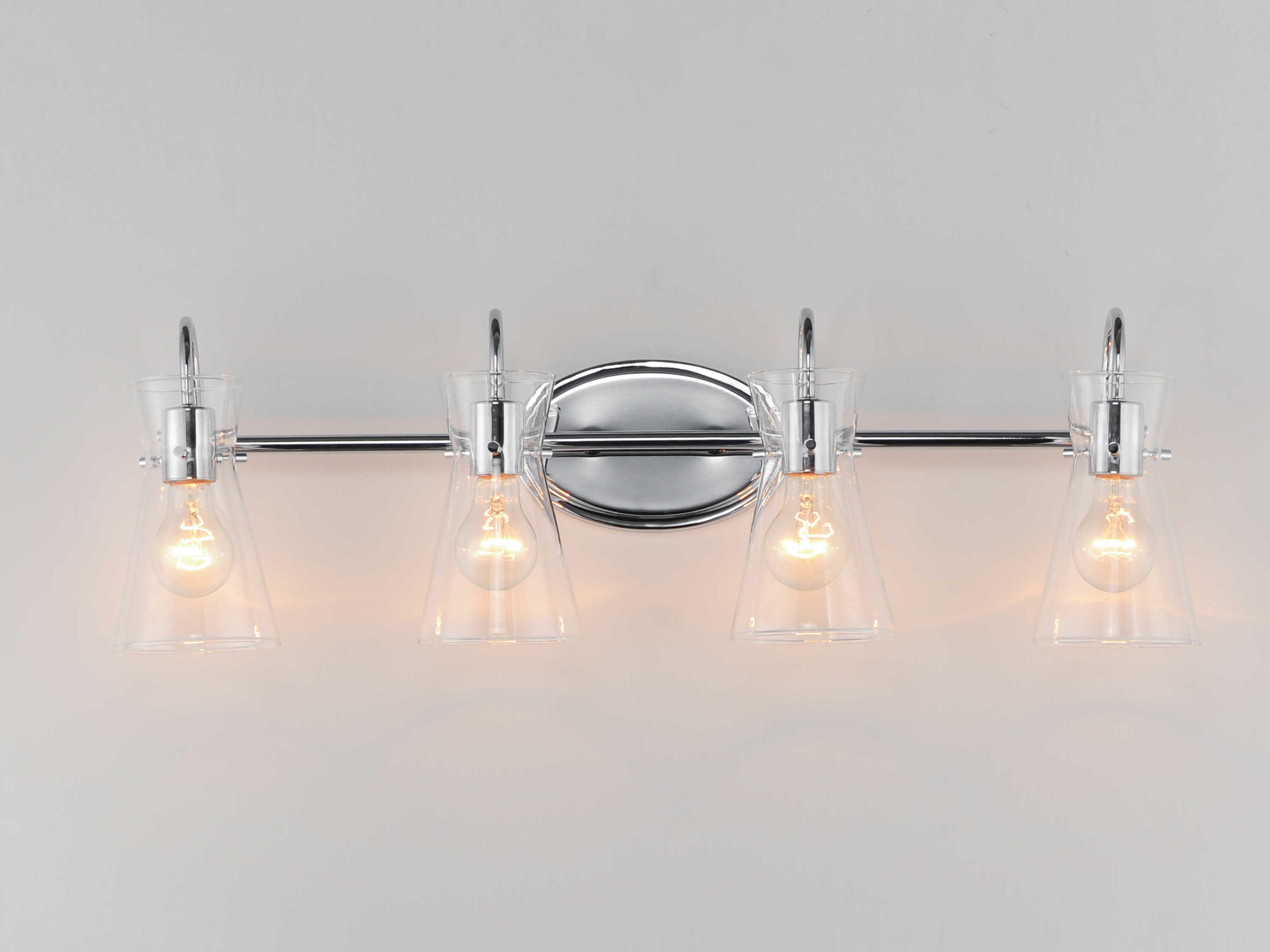 Maxim Lighting Ava 4-Light Polished Chrome Vanity Light
