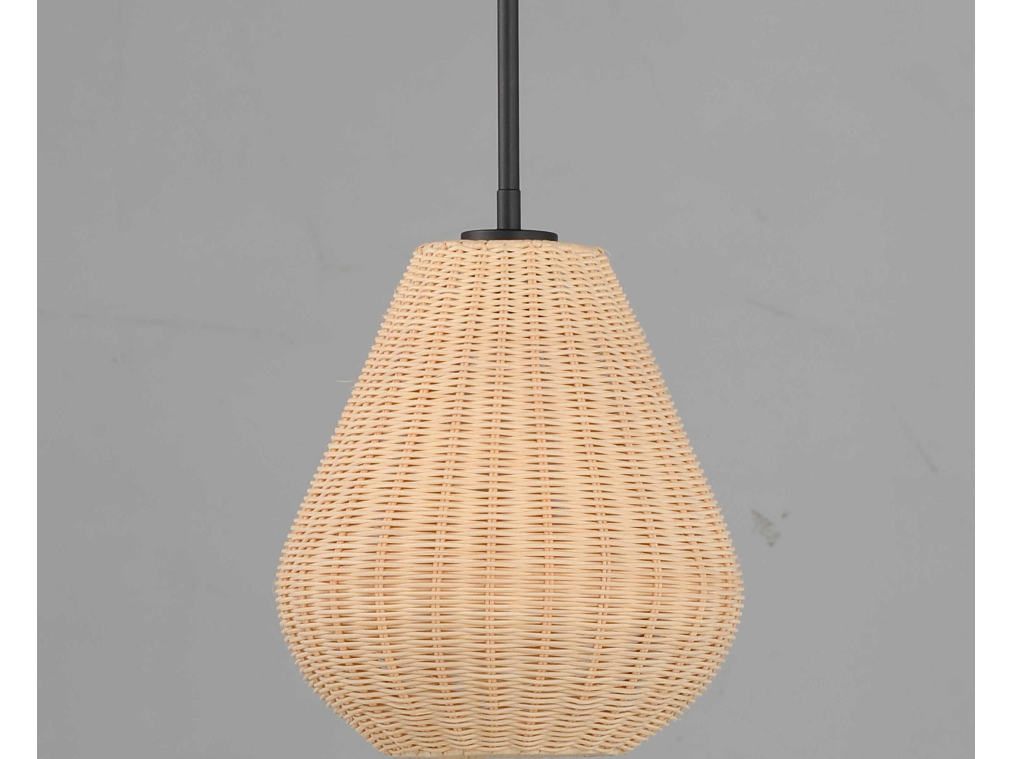 Maxim Lighting Maldives 1-Light Black Mini Pendant