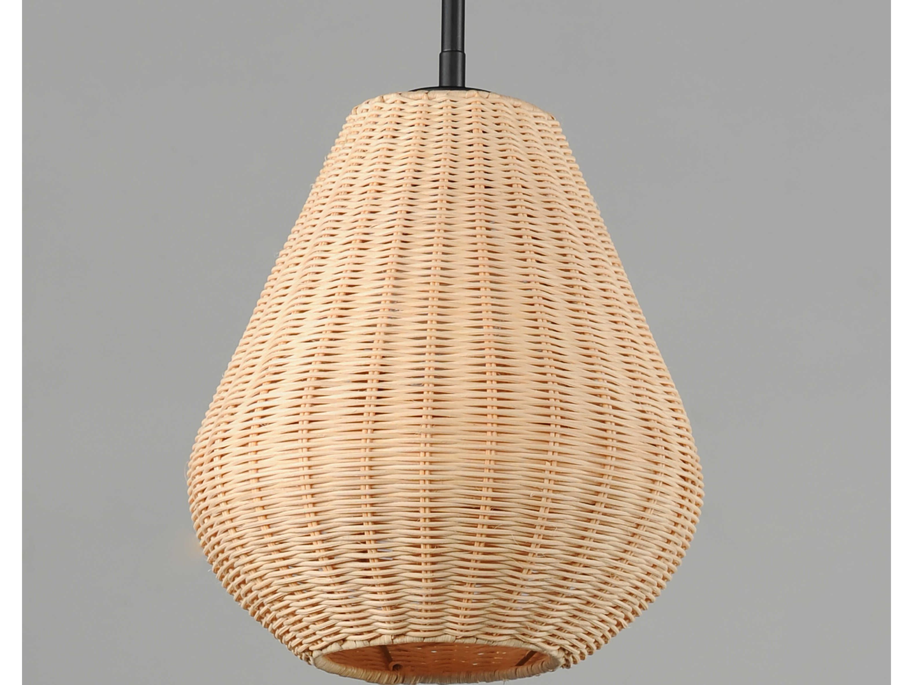 Maxim Lighting Maldives 1-Light Black Mini Pendant