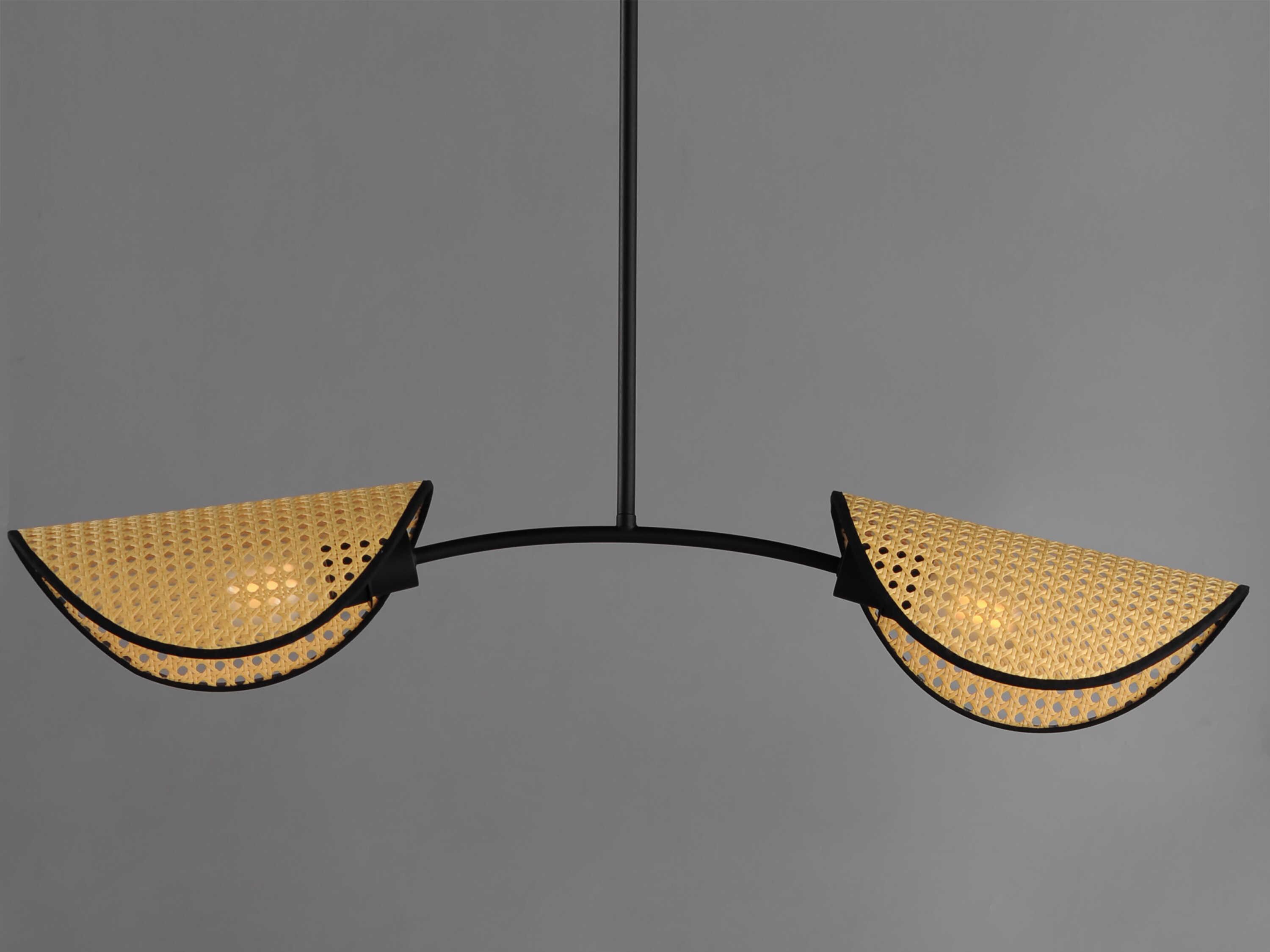 Maxim Lighting Bonnet 2-Light Black Island Pendant