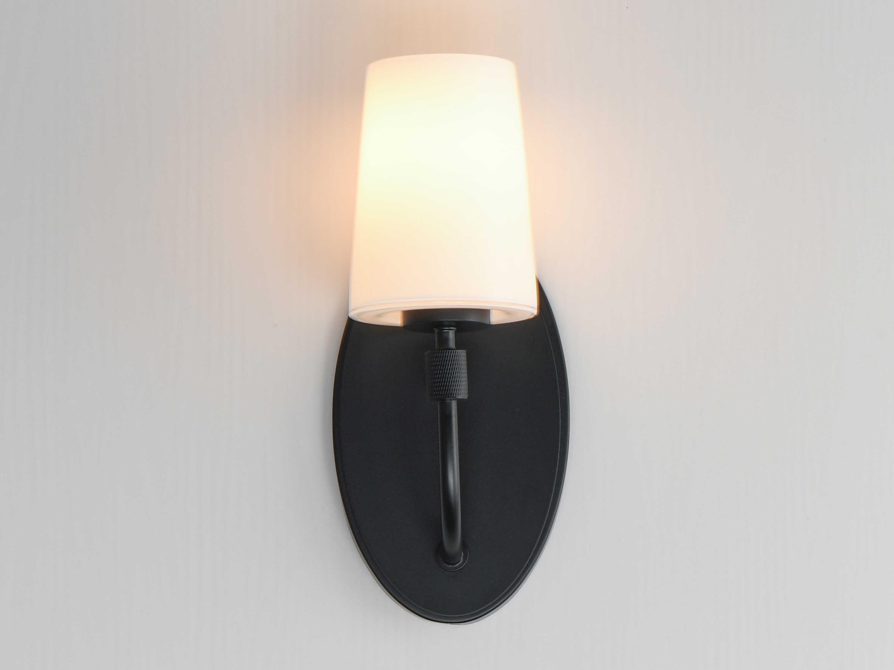 Maxim Lighting Durham 1-Light Black Wall Sconce