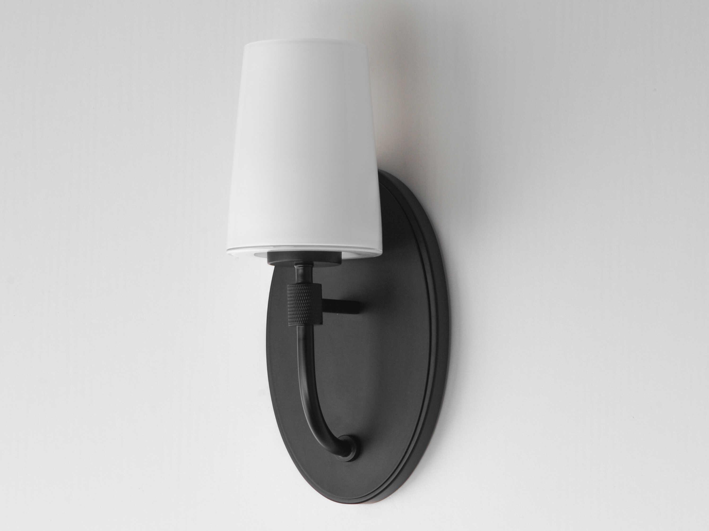 Maxim Lighting Durham 1-Light Black Wall Sconce