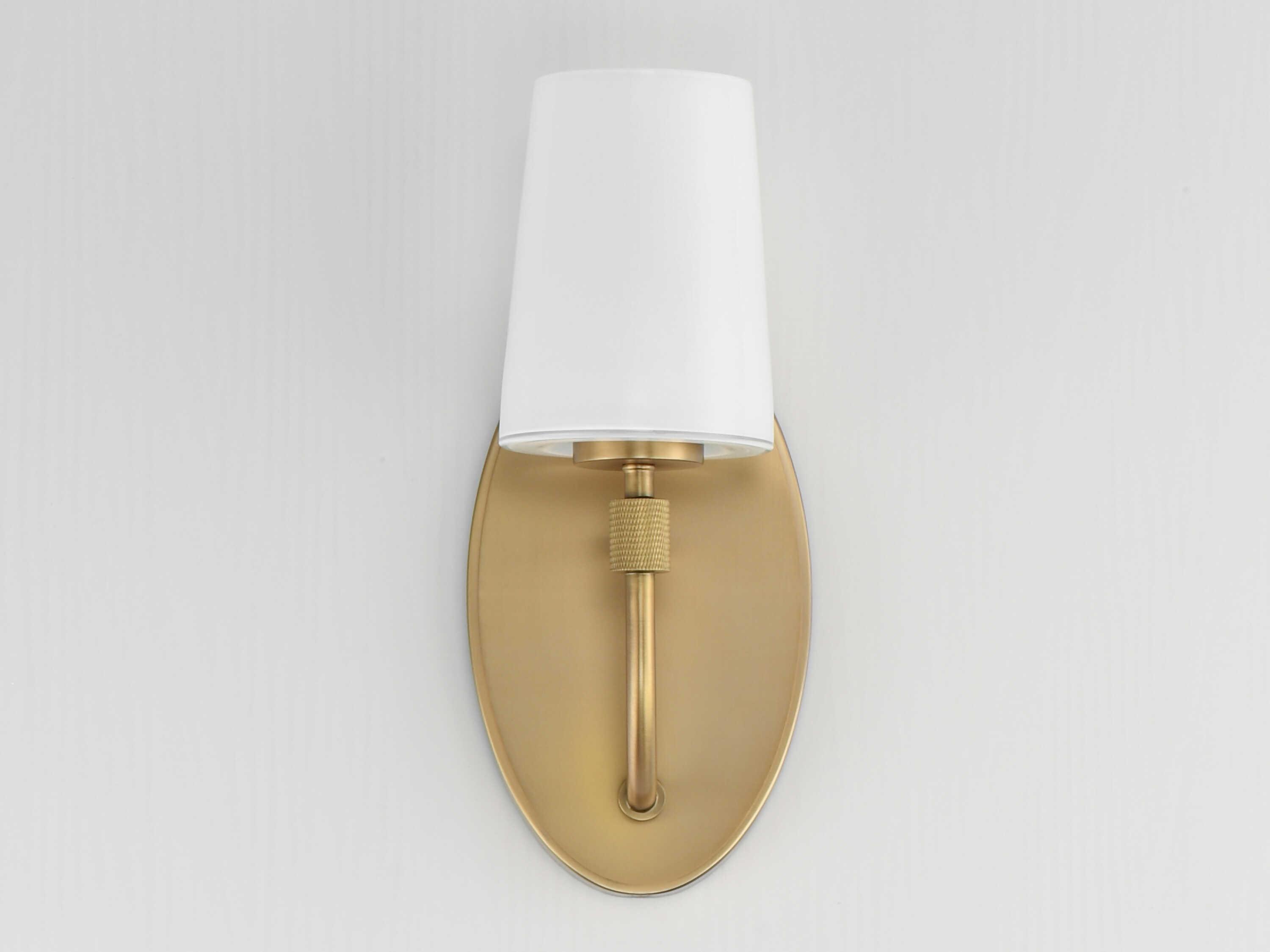 Maxim Lighting Durham 1-Light Natural Aged Brass Wall Sconce