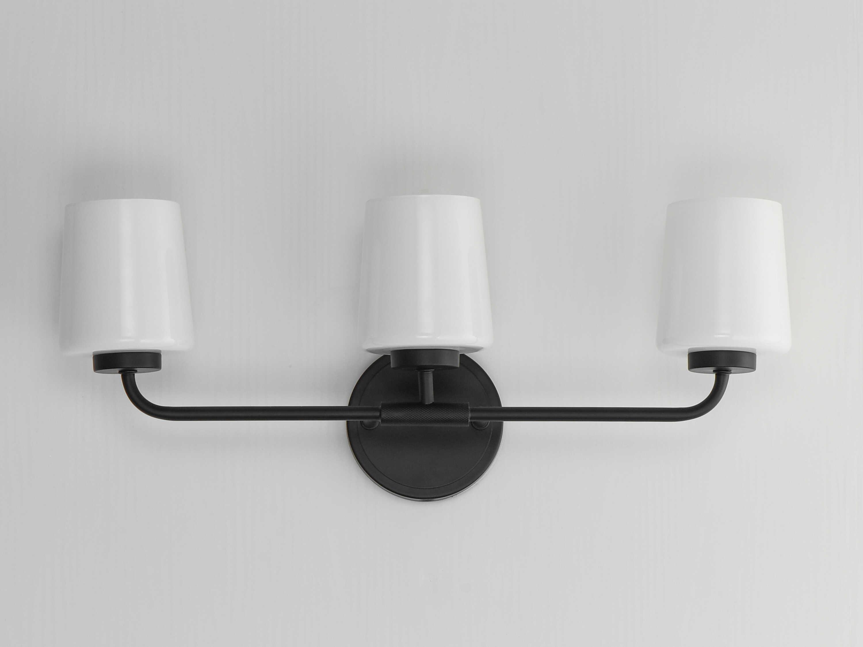 Maxim Lighting Durham 3-Light Black Vanity Light