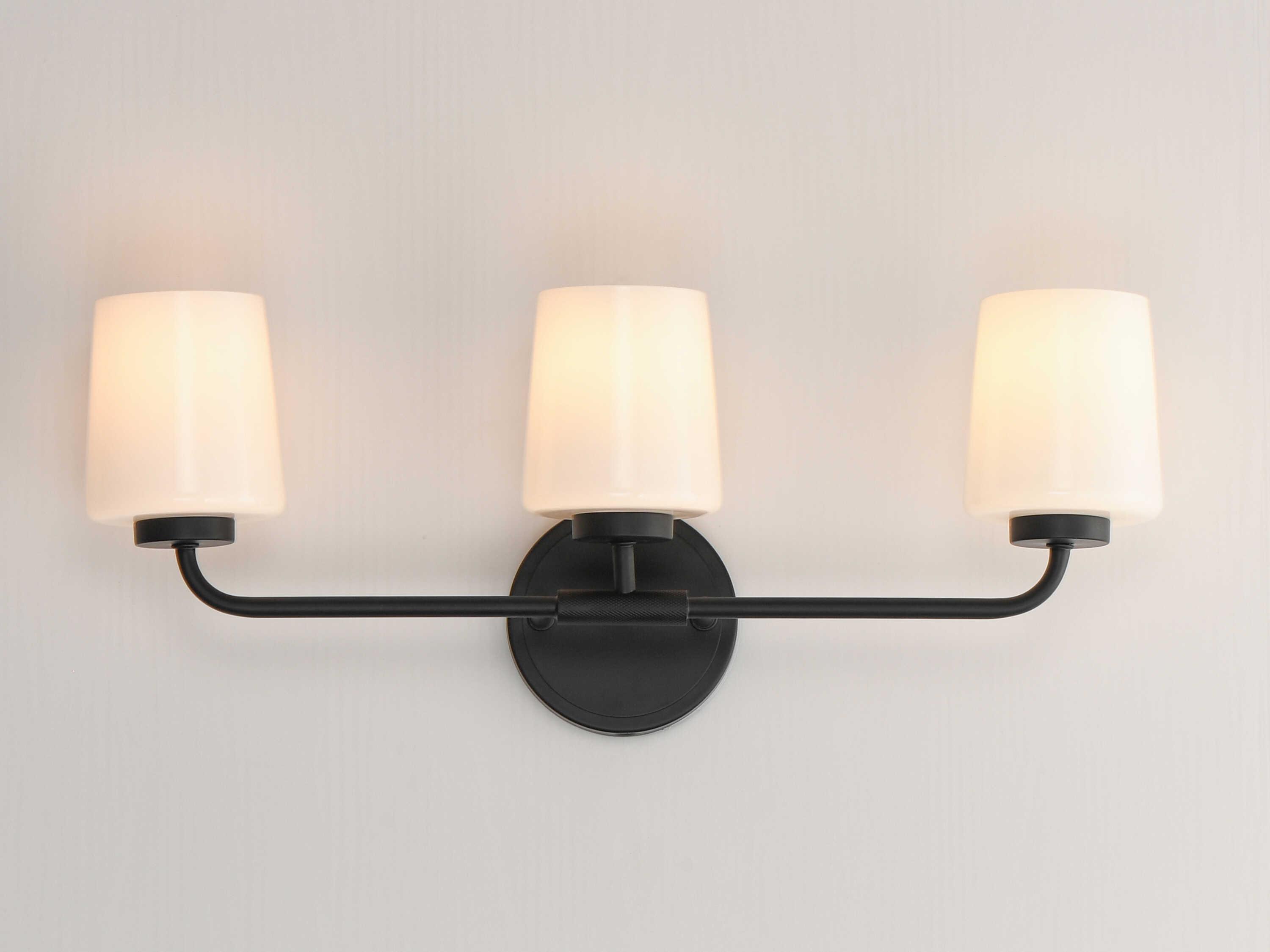 Maxim Lighting Durham 3-Light Black Vanity Light