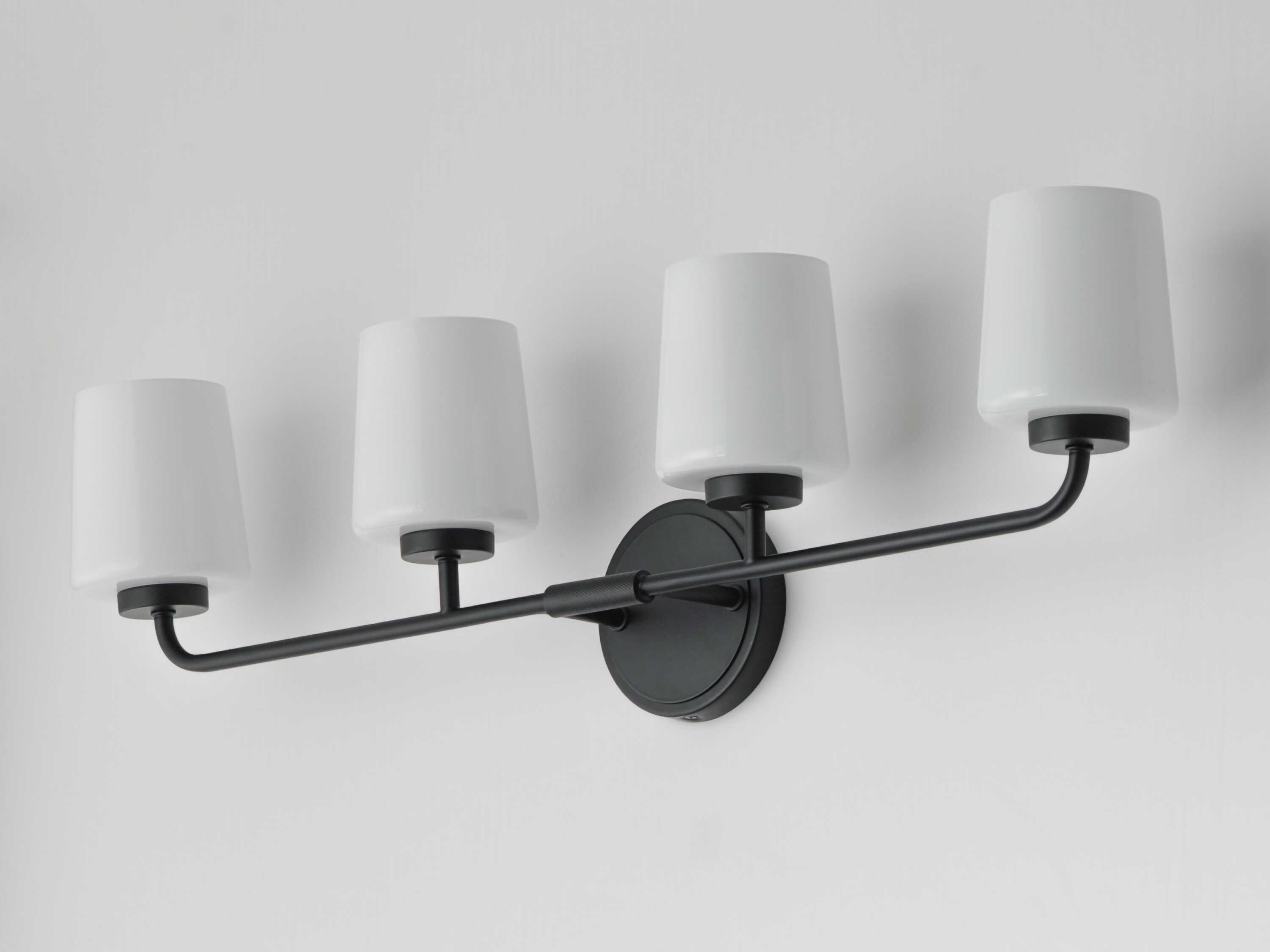 Maxim Lighting Durham 4-Light Black Vanity Light