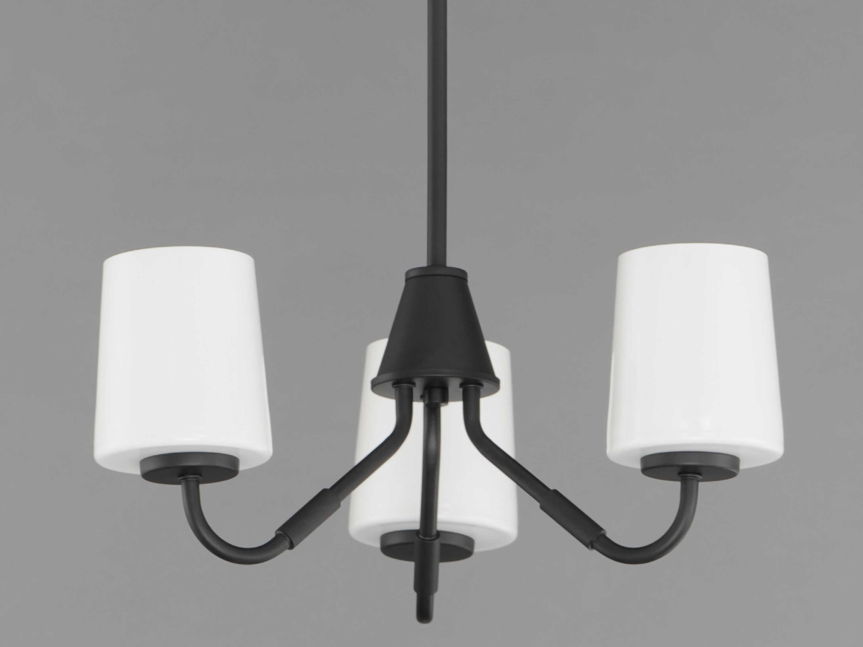 Maxim Lighting Durham 3-Light Black Chandelier