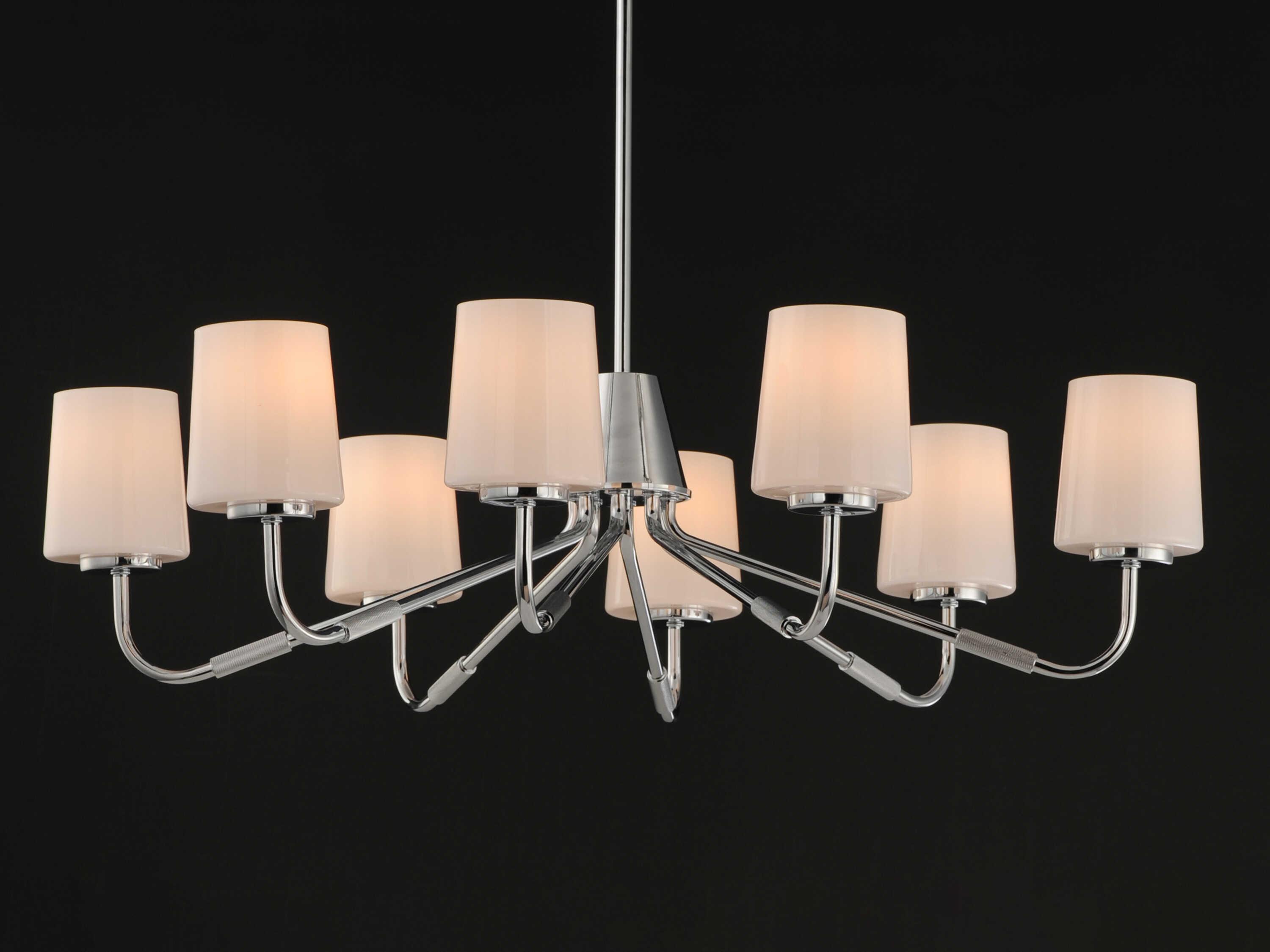 Maxim Lighting Durham 8-Light Polished Chrome Silver Chandelier