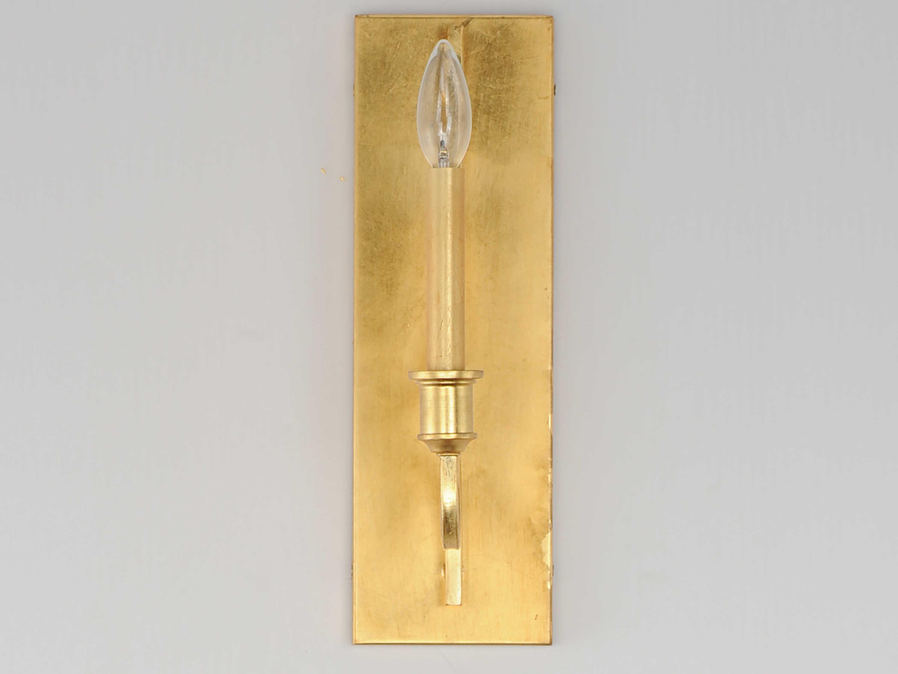Maxim Lighting Normandy 1-Light Gold Leaf Wall Sconce