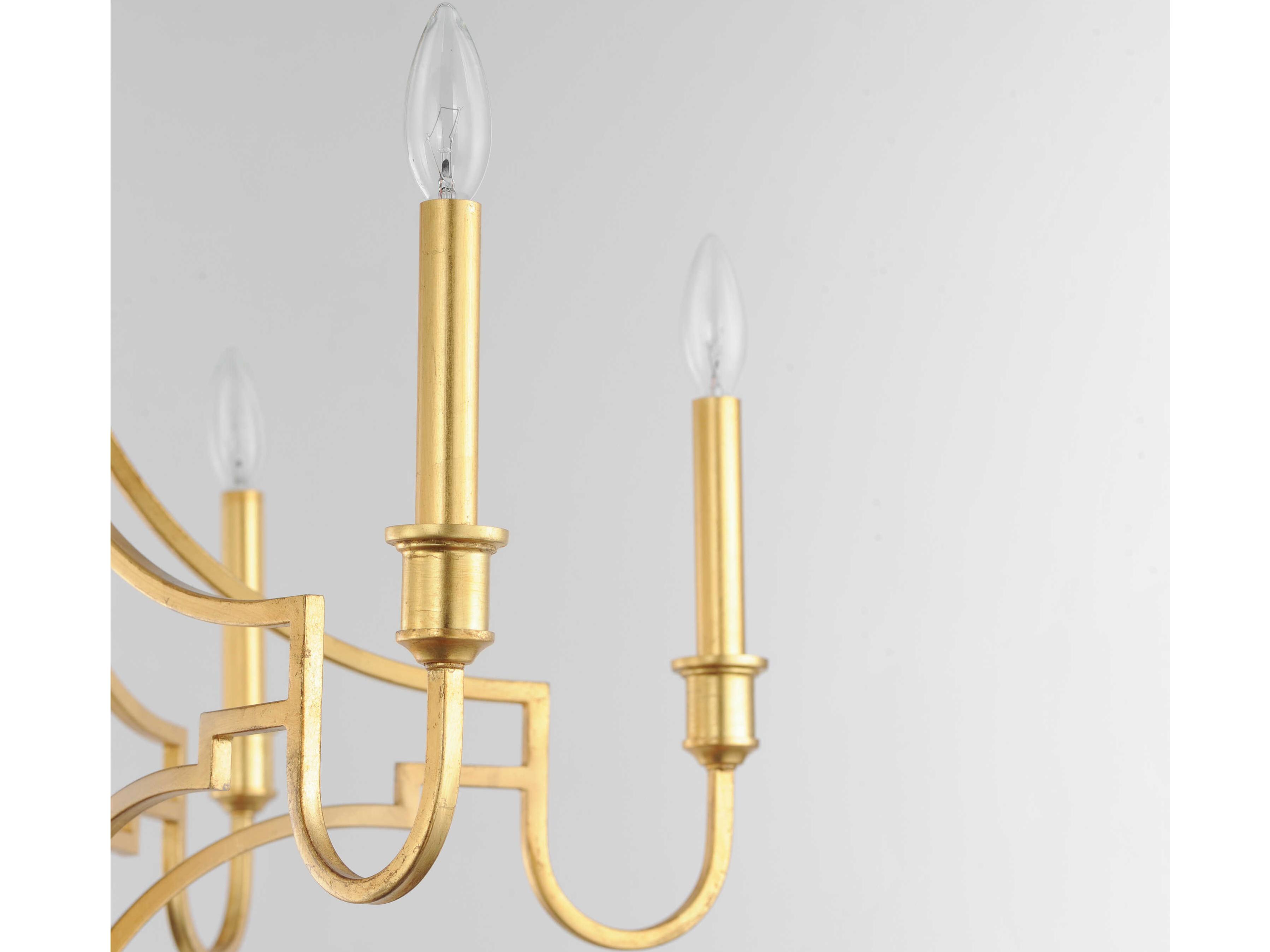Maxim Lighting Normandy 6-Light Gold Leaf Candelabra Chandelier