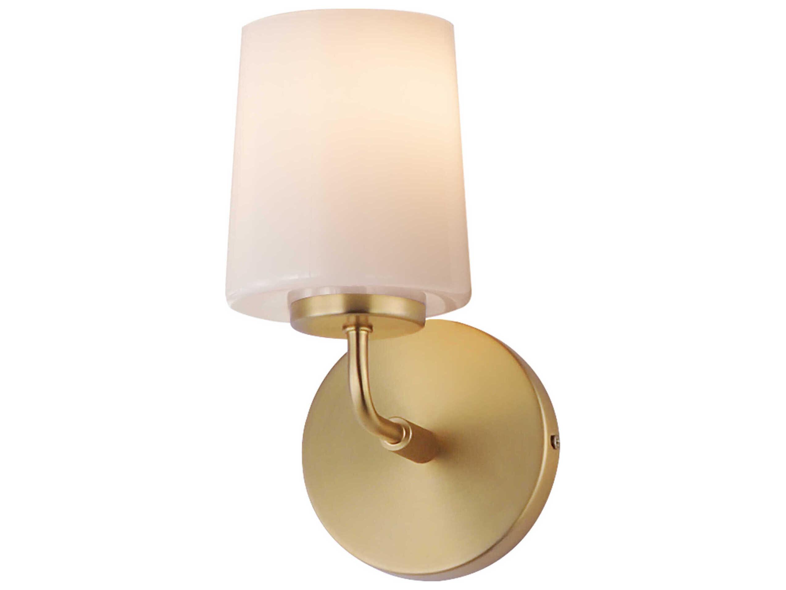 Maxim Lighting Durham 1-Light Natural Aged Brass Wall Sconce