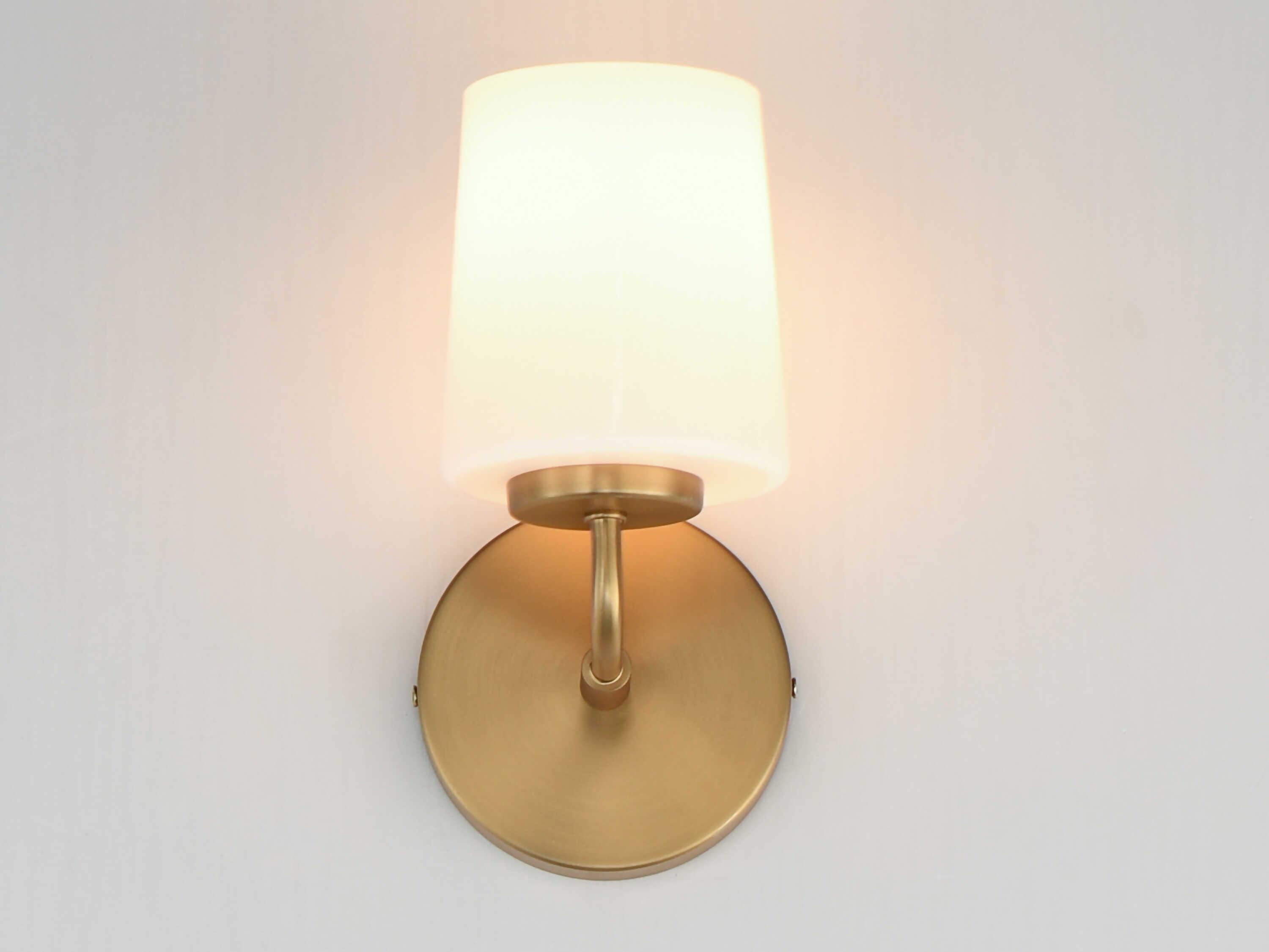 Maxim Lighting Durham 1-Light Natural Aged Brass Wall Sconce