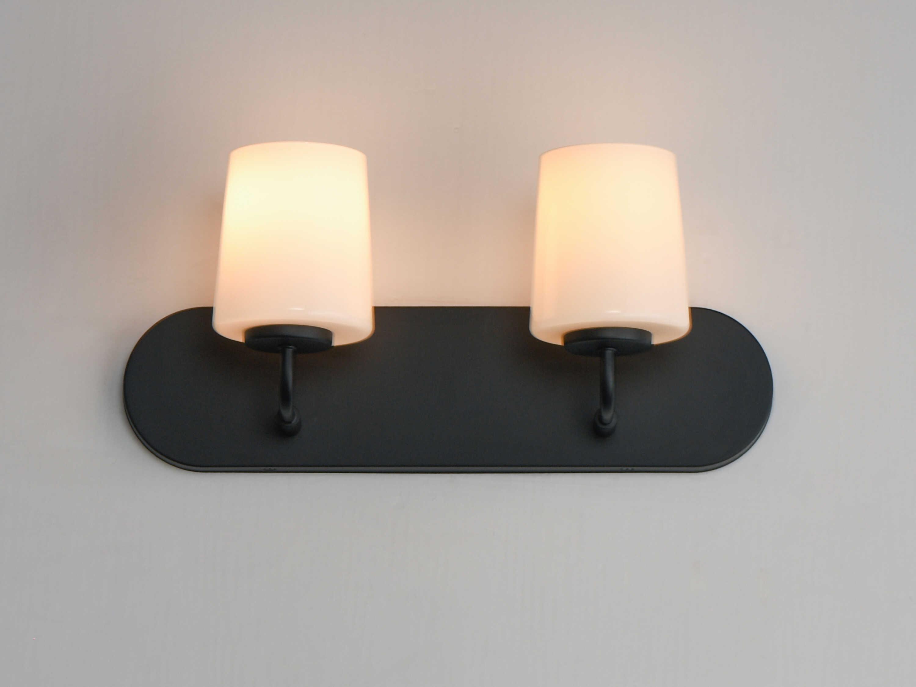 Maxim Lighting Durham 2-Light Black Vanity Light