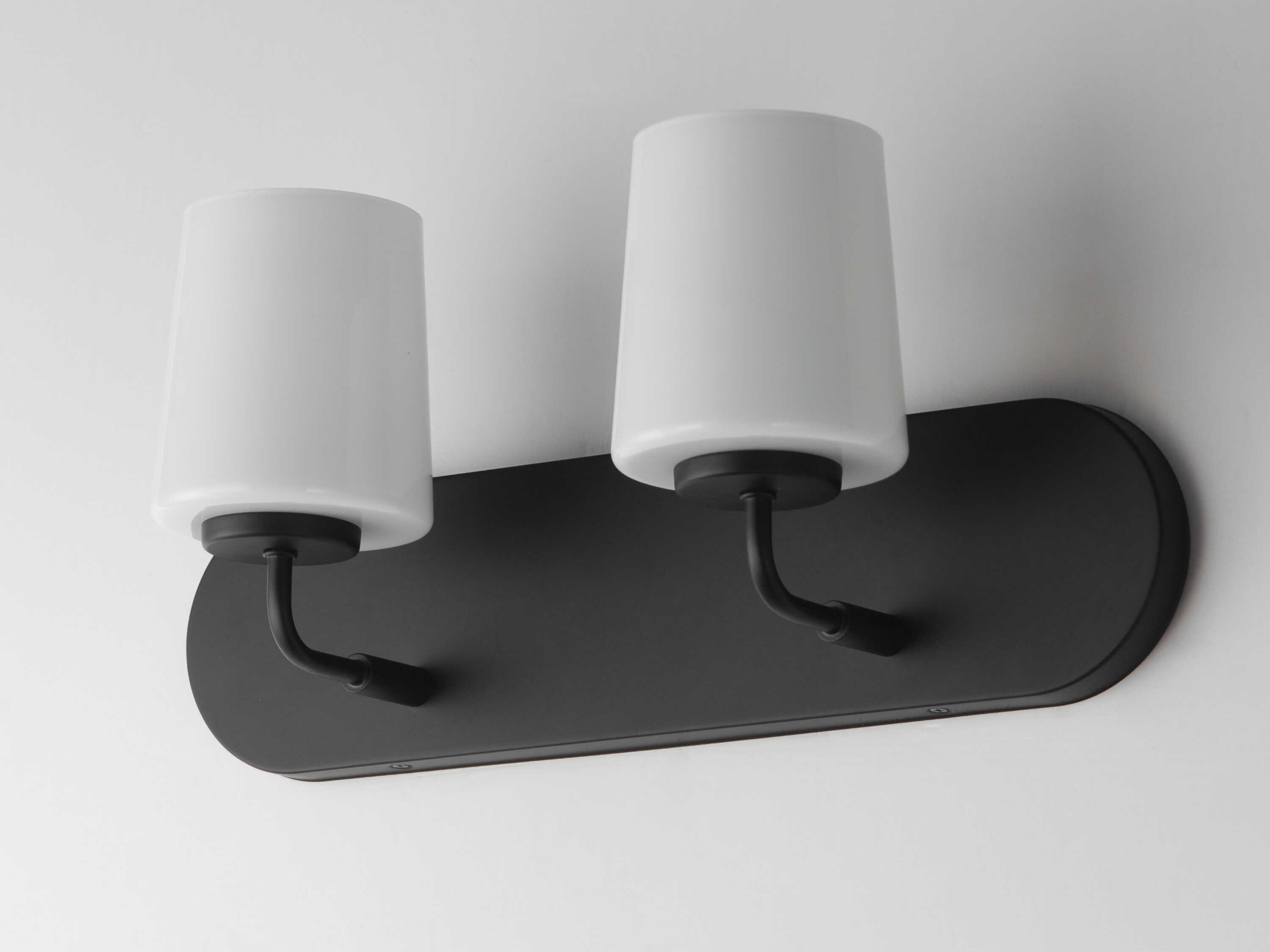 Maxim Lighting Durham 2-Light Black Vanity Light