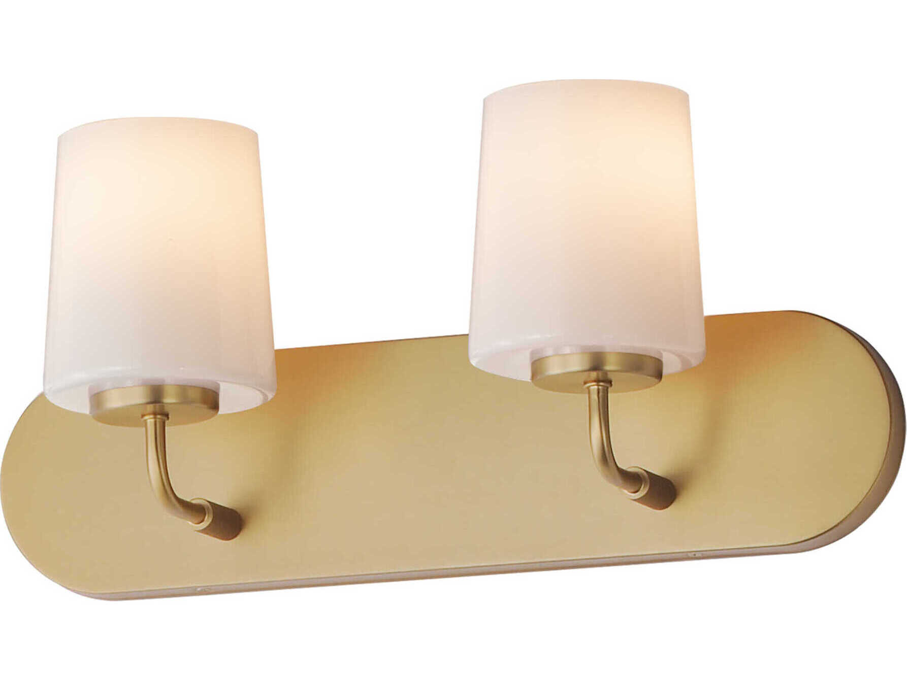 Maxim Lighting Durham 2-Light Natural Aged Brass Vanity Light