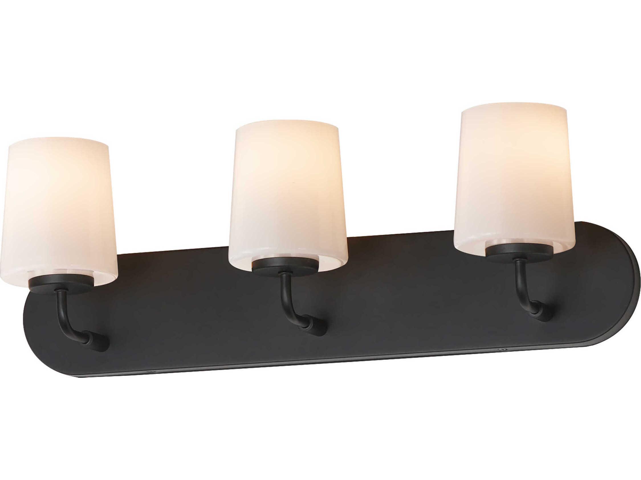 Maxim Lighting Durham 3-Light Black Vanity Light