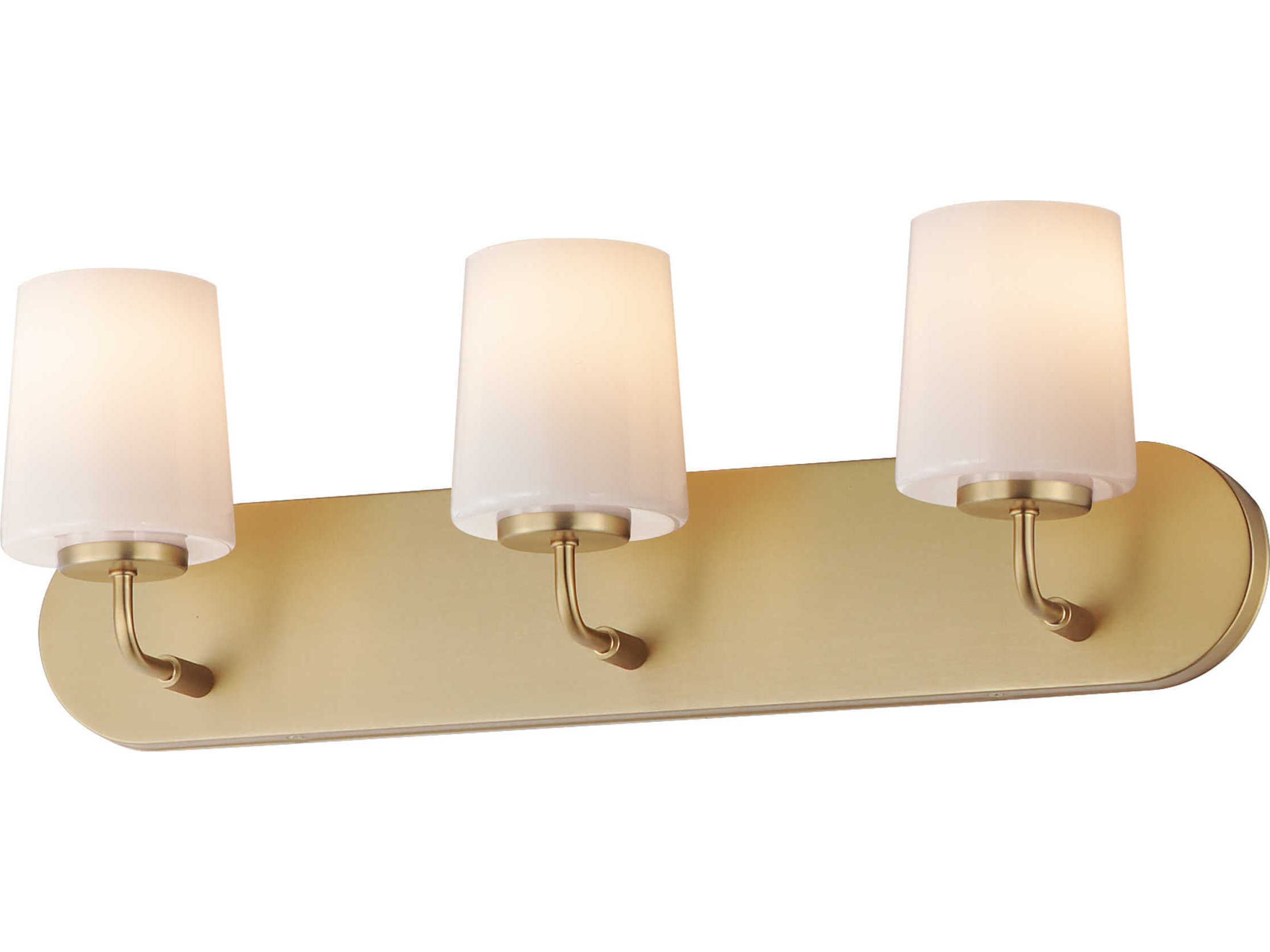 Maxim Lighting Durham 3-Light Natural Aged Brass Vanity Light