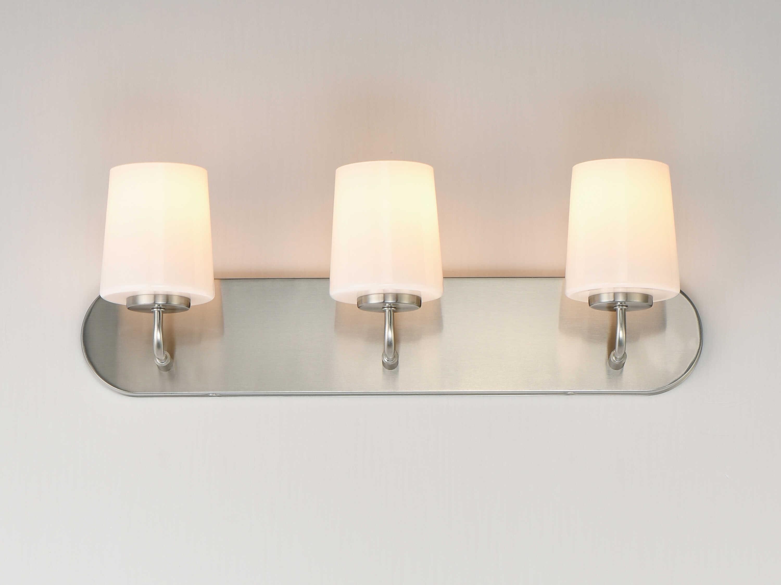 Maxim Lighting Durham 3-Light Satin Nickel Vanity Light