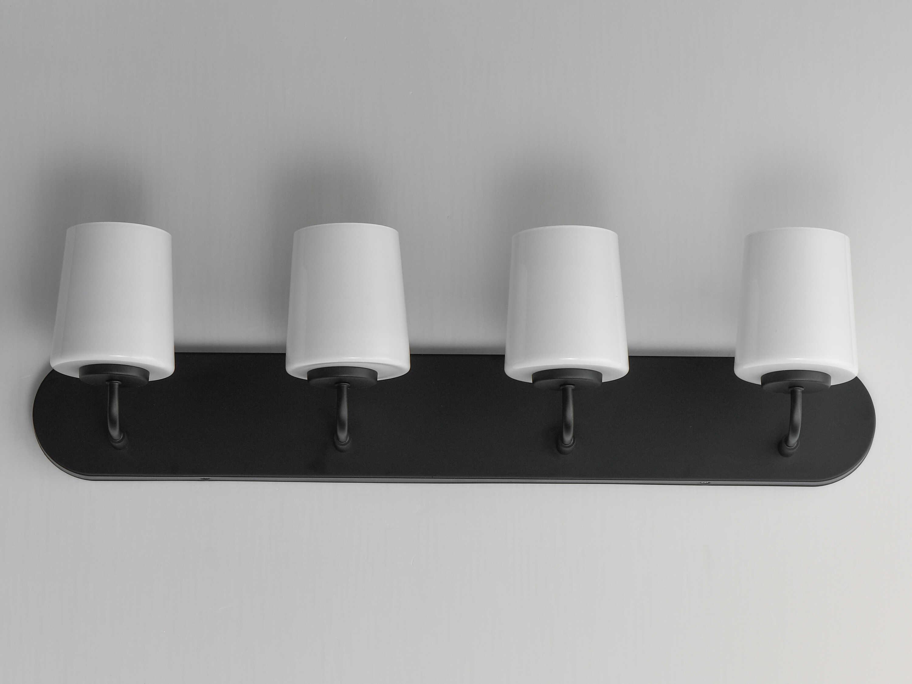 Maxim Lighting Durham 4-Light Black Vanity Light