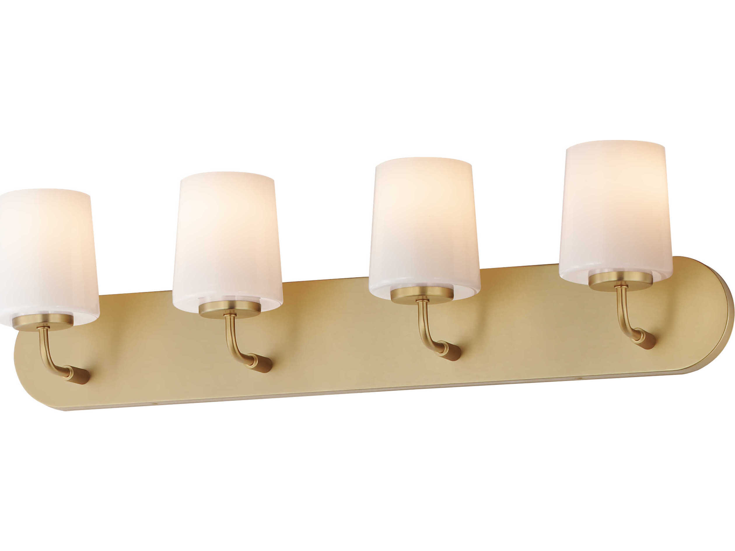 Maxim Lighting Durham 4-Light Natural Aged Brass Vanity Light