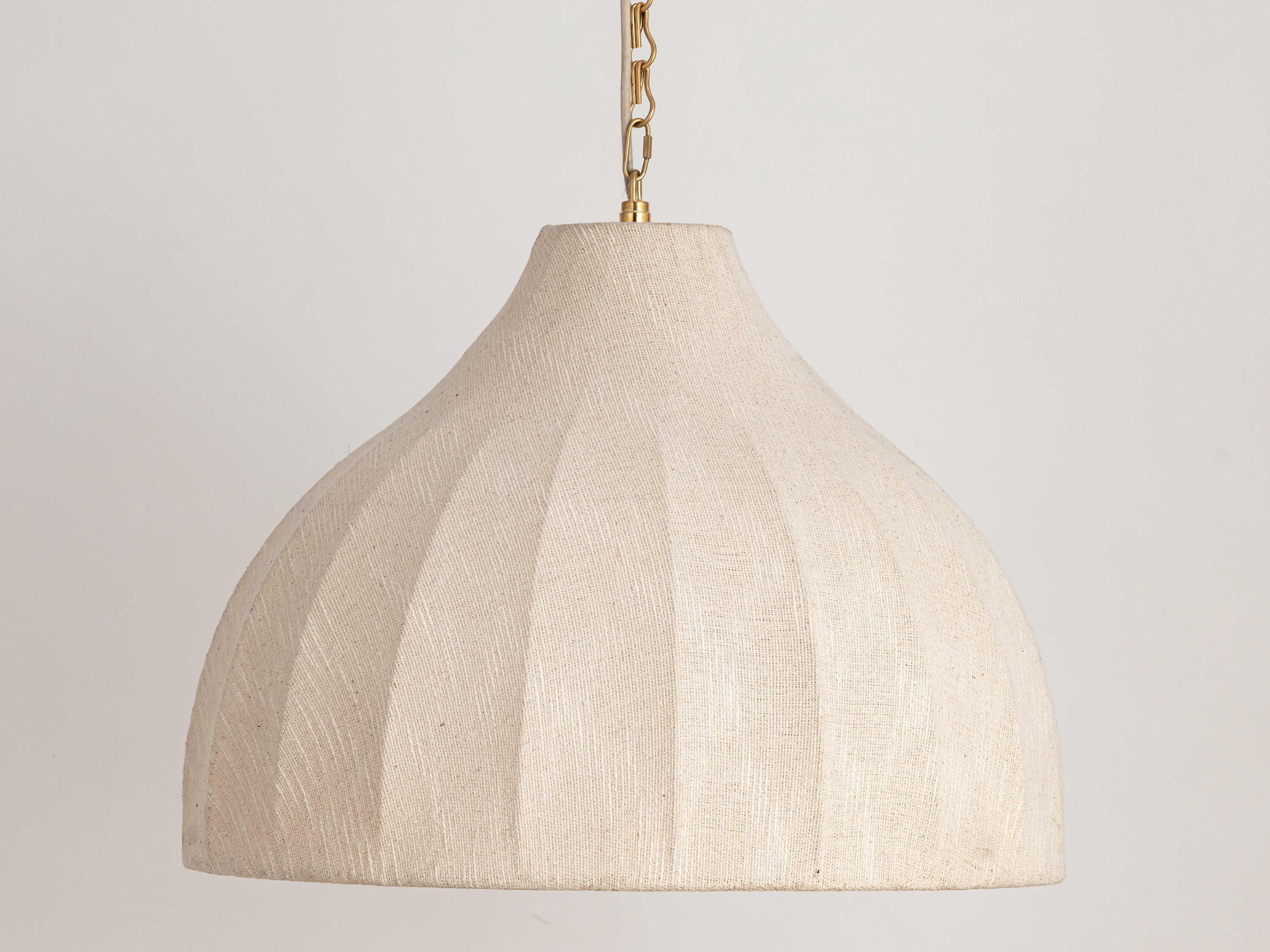 Maxim Lighting Hearthveil 1-Light Natural Aged Brass Pendant