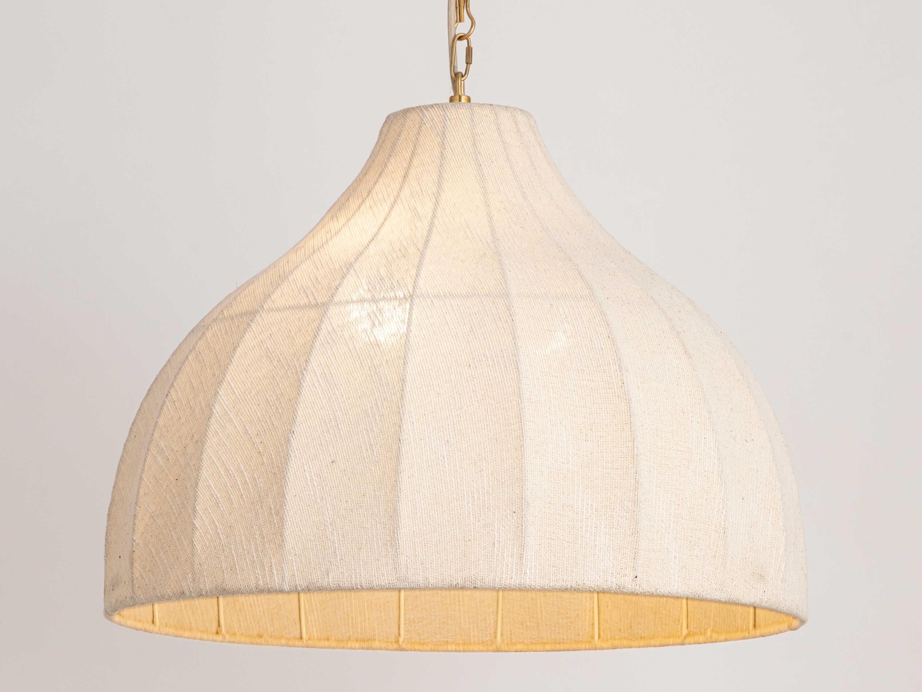 Maxim Lighting Hearthveil 1-Light Natural Aged Brass Pendant
