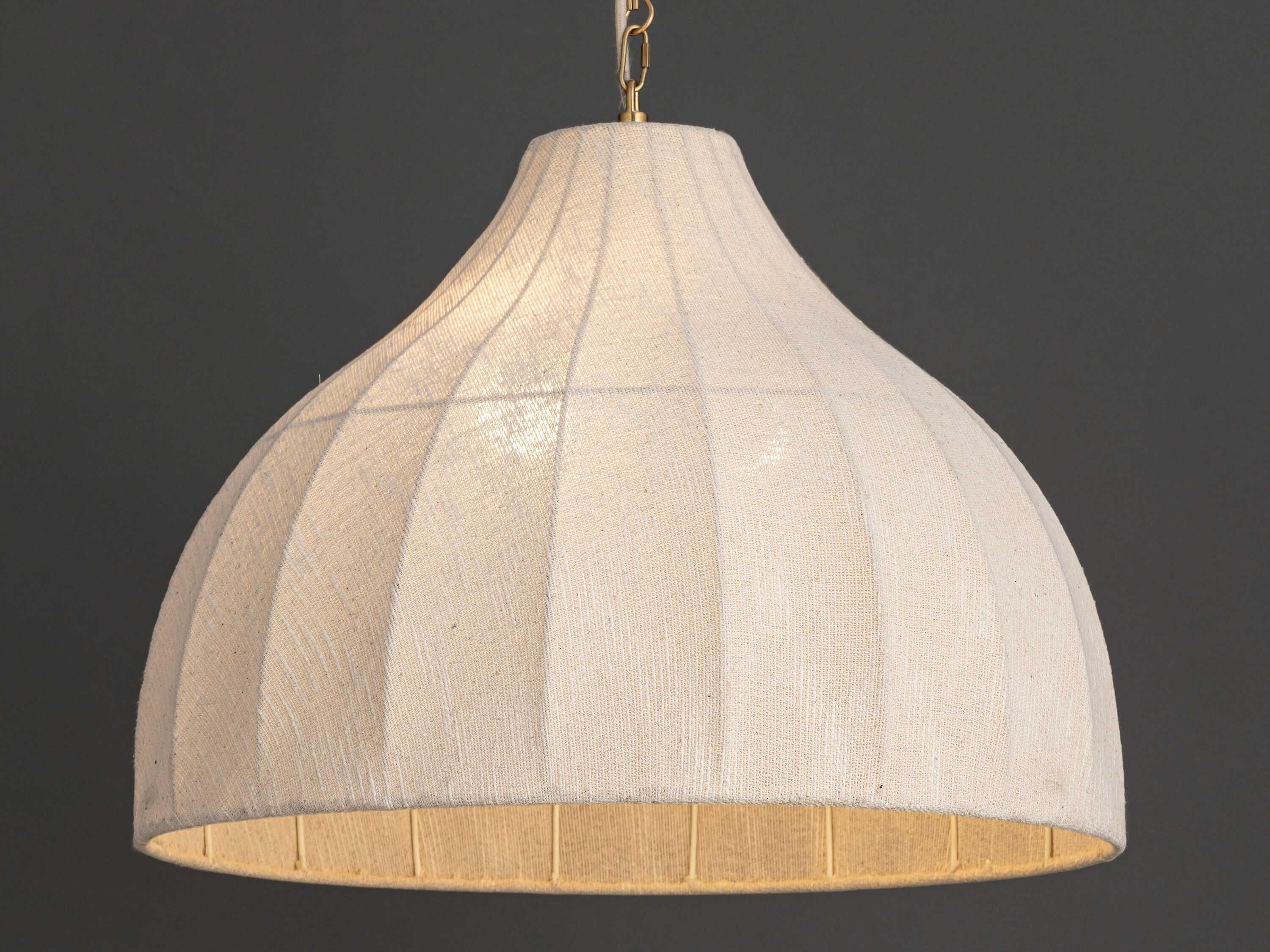 Maxim Lighting Hearthveil 1-Light Natural Aged Brass Pendant