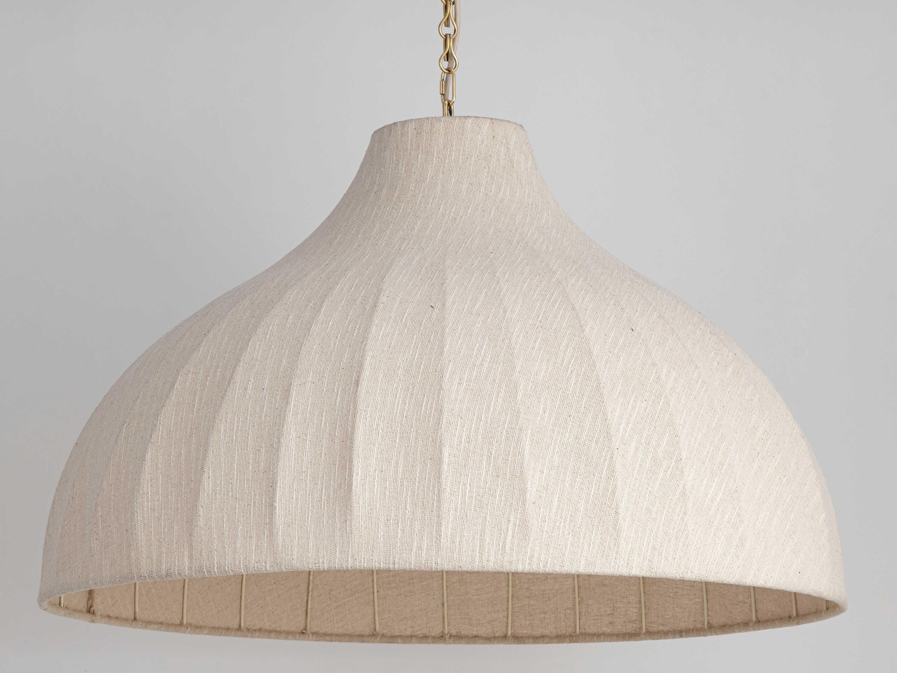 Maxim Lighting Hearthveil 3-Light Natural Aged Brass Pendant