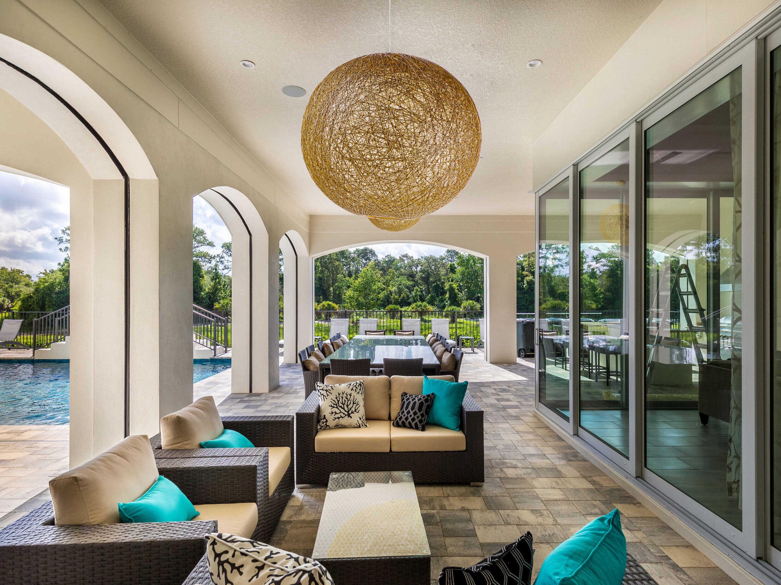 Maxim Lighting Bali 1-Light Natural Brown Globe Round Pendant