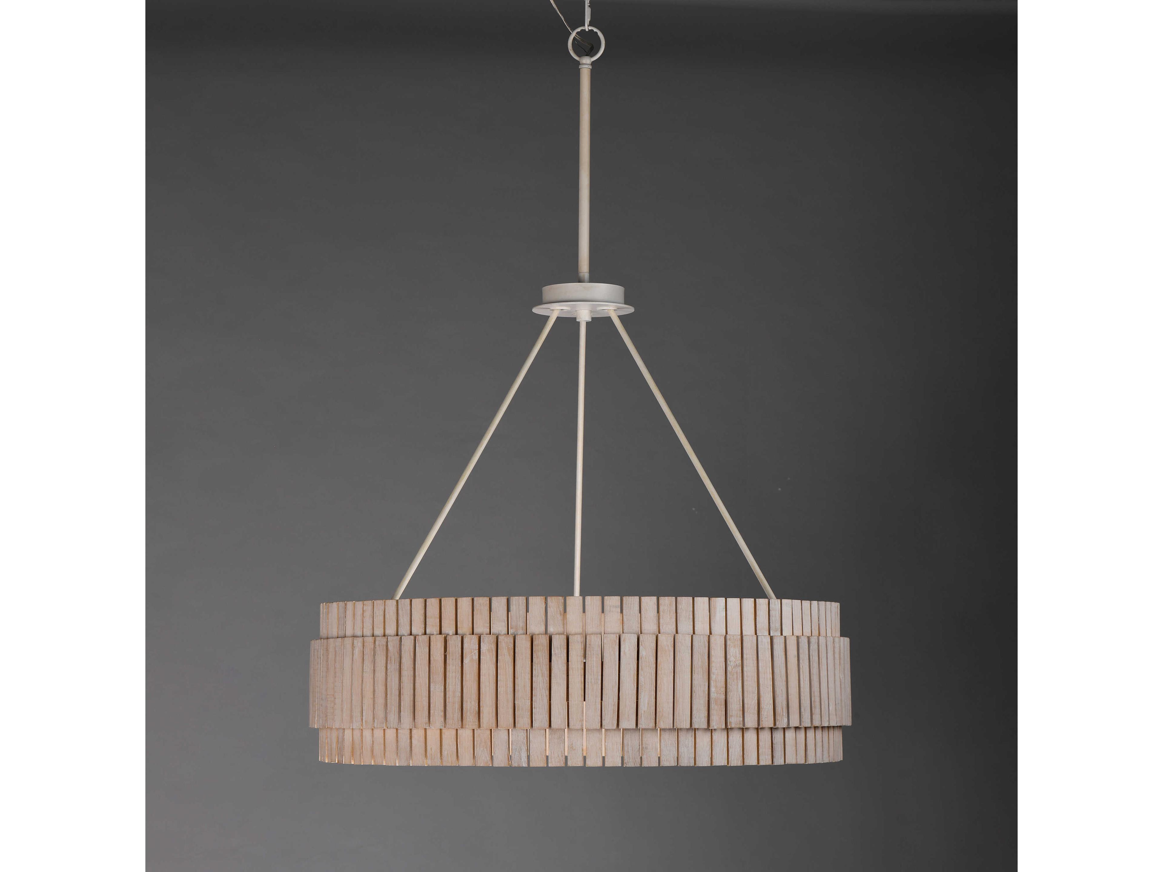 Maxim Lighting Satori 6-Light Ecru Off White Round Chandelier