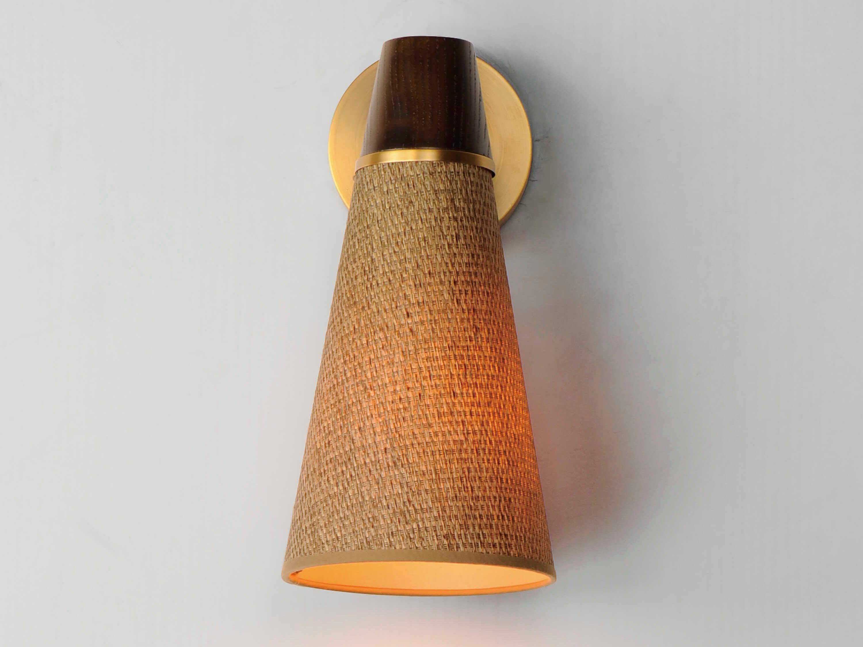 Maxim Lighting Sumatra 1-Light Natural Aged Brass Wall Sconce