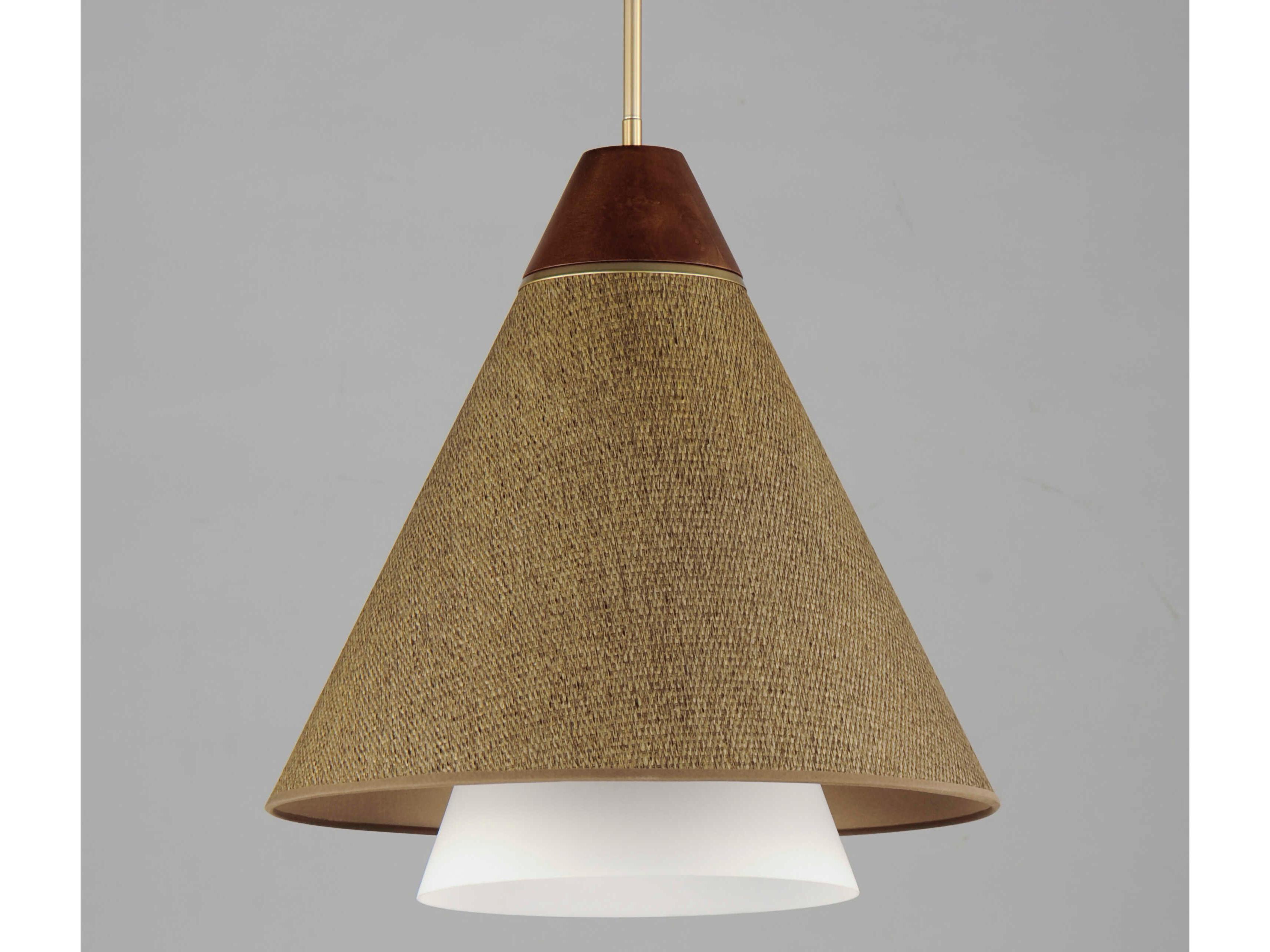 Maxim Lighting Sumatra 1-Light Natural Aged Brass Pendant