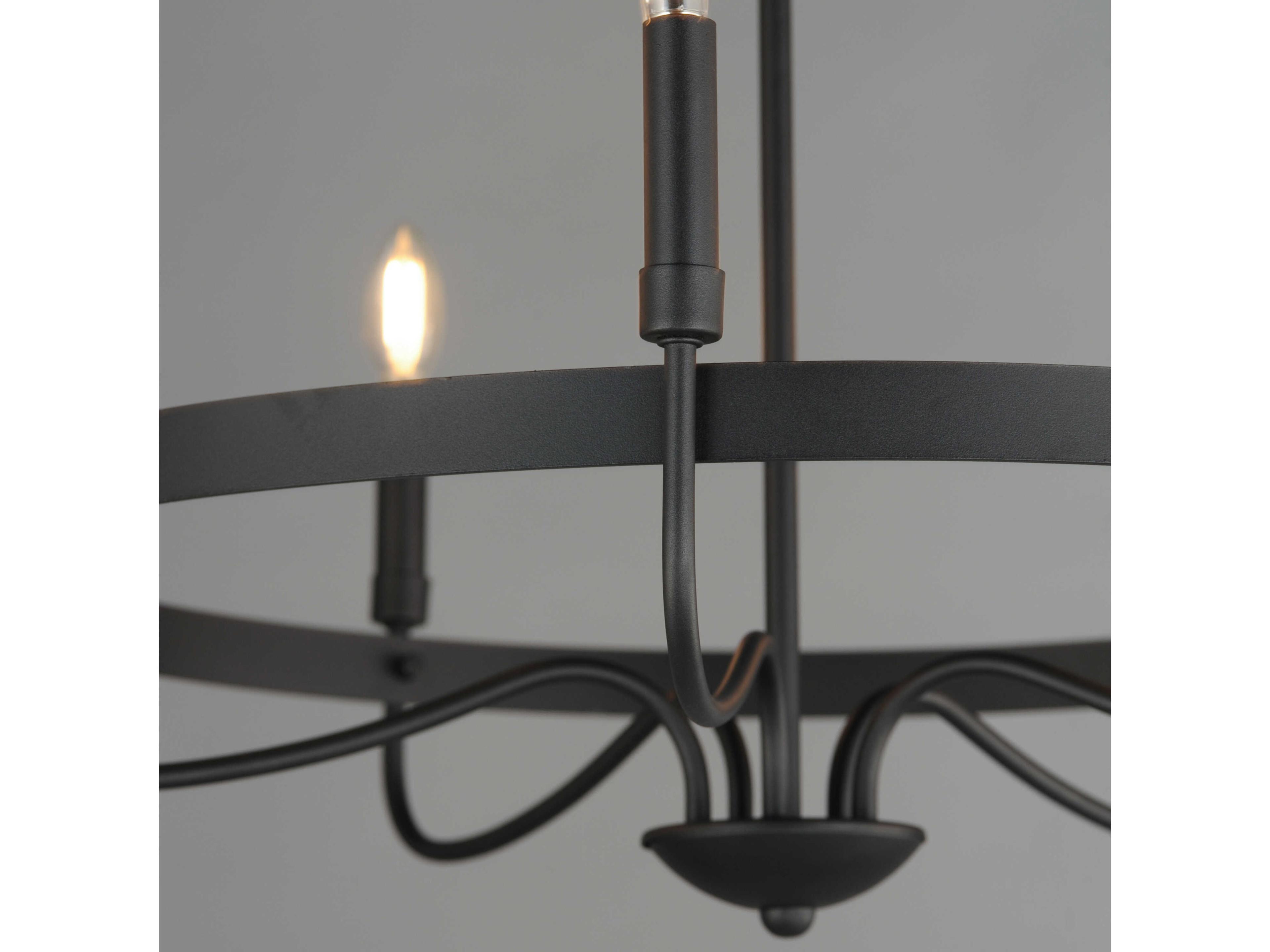 Maxim Lighting Frankie 5-Light Black Candelabra Chandelier