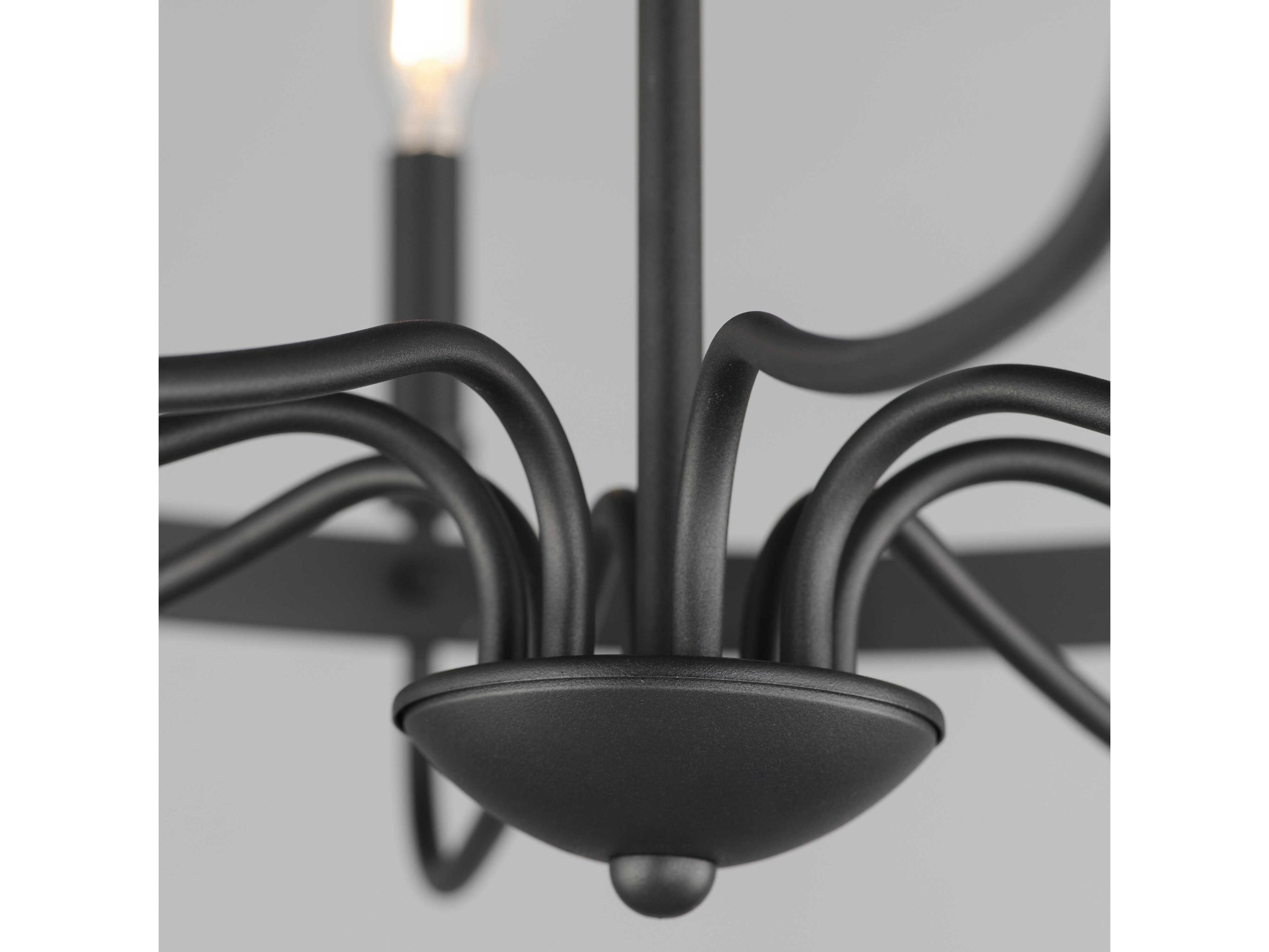 Maxim Lighting Frankie 8-Light Black Candelabra Chandelier