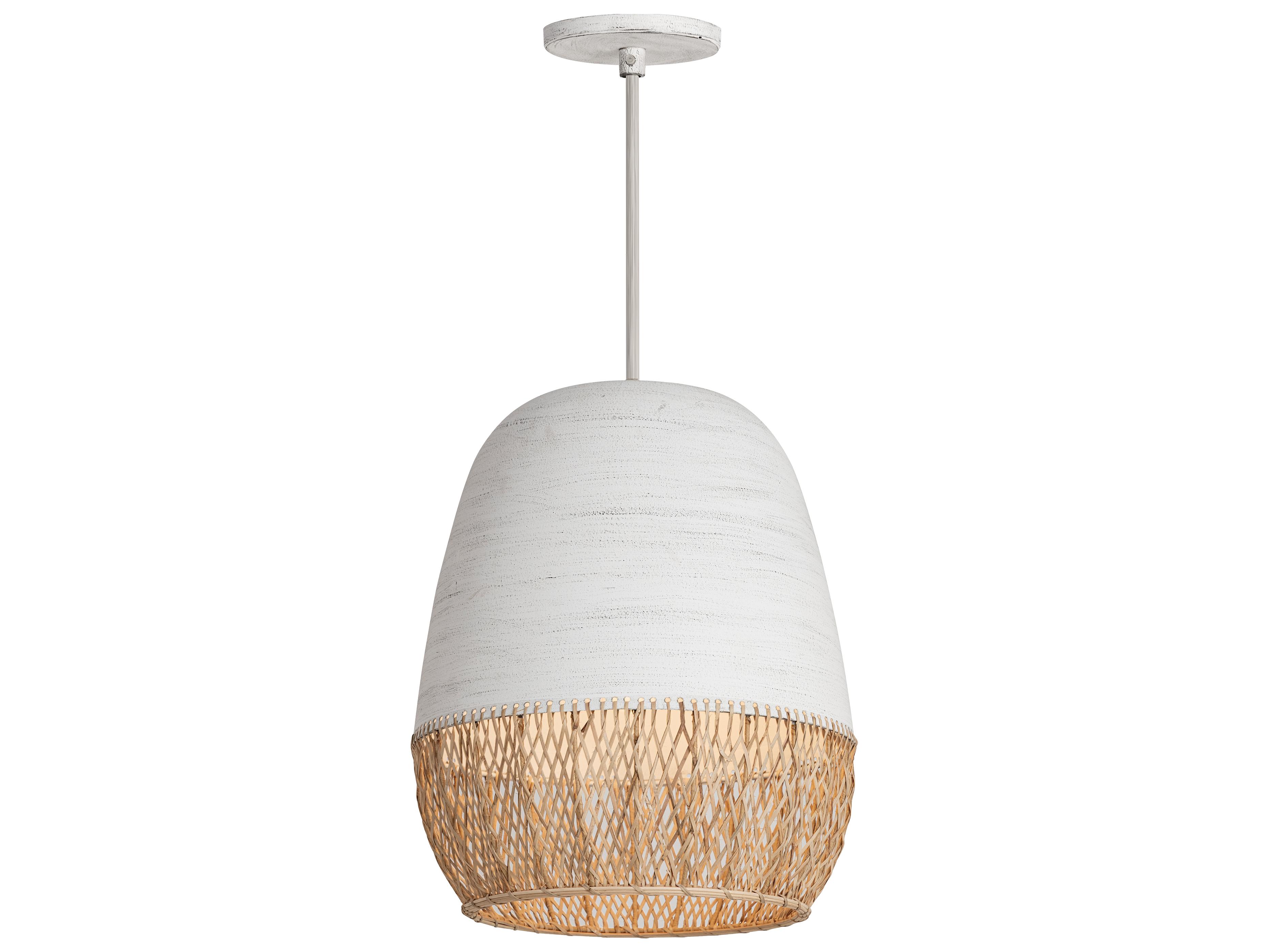 Maxim Lighting Tamba 1-Light Ivory Off White Pendant