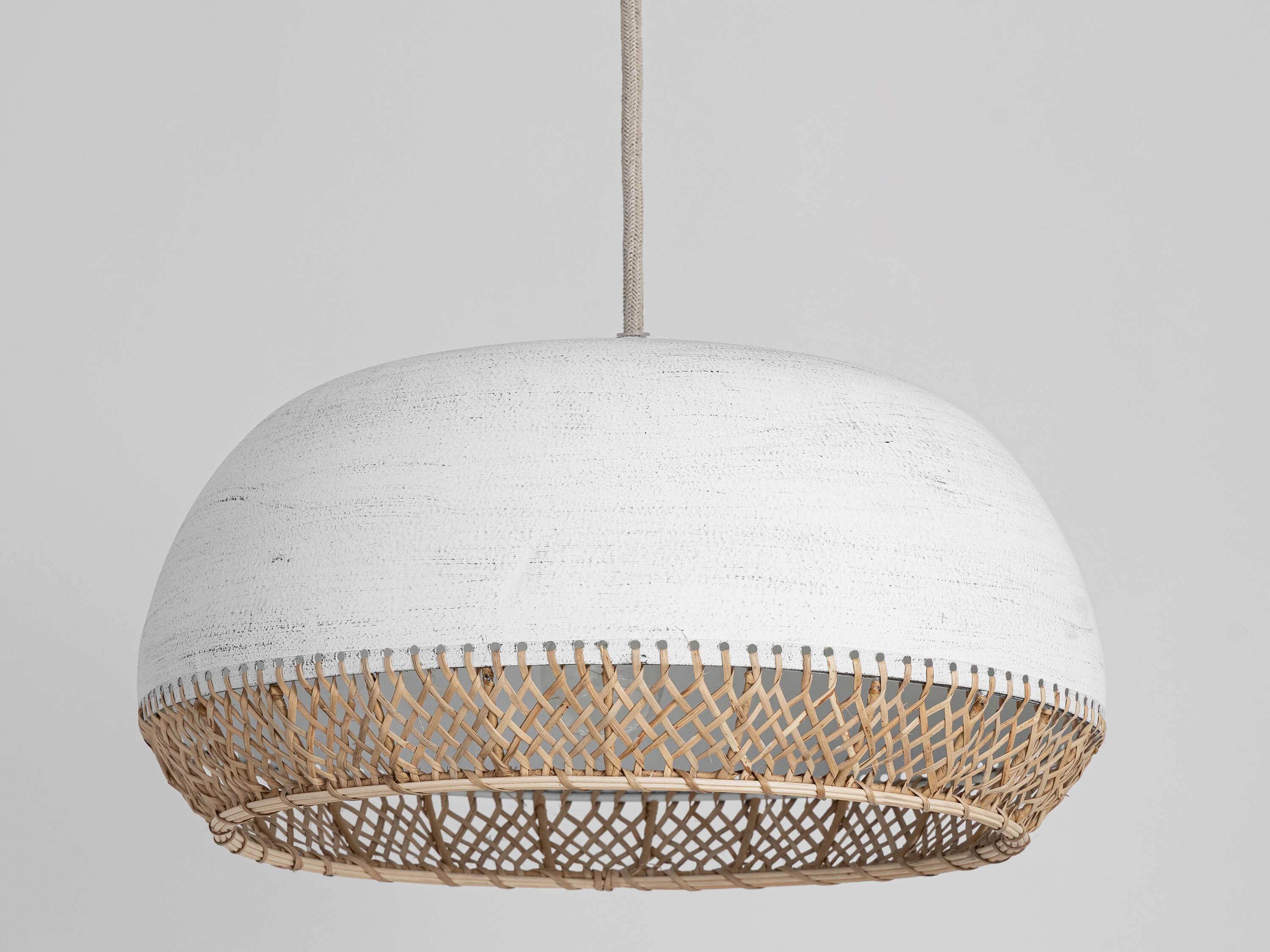 Maxim Lighting Tamba 1-Light Ivory White Pendant