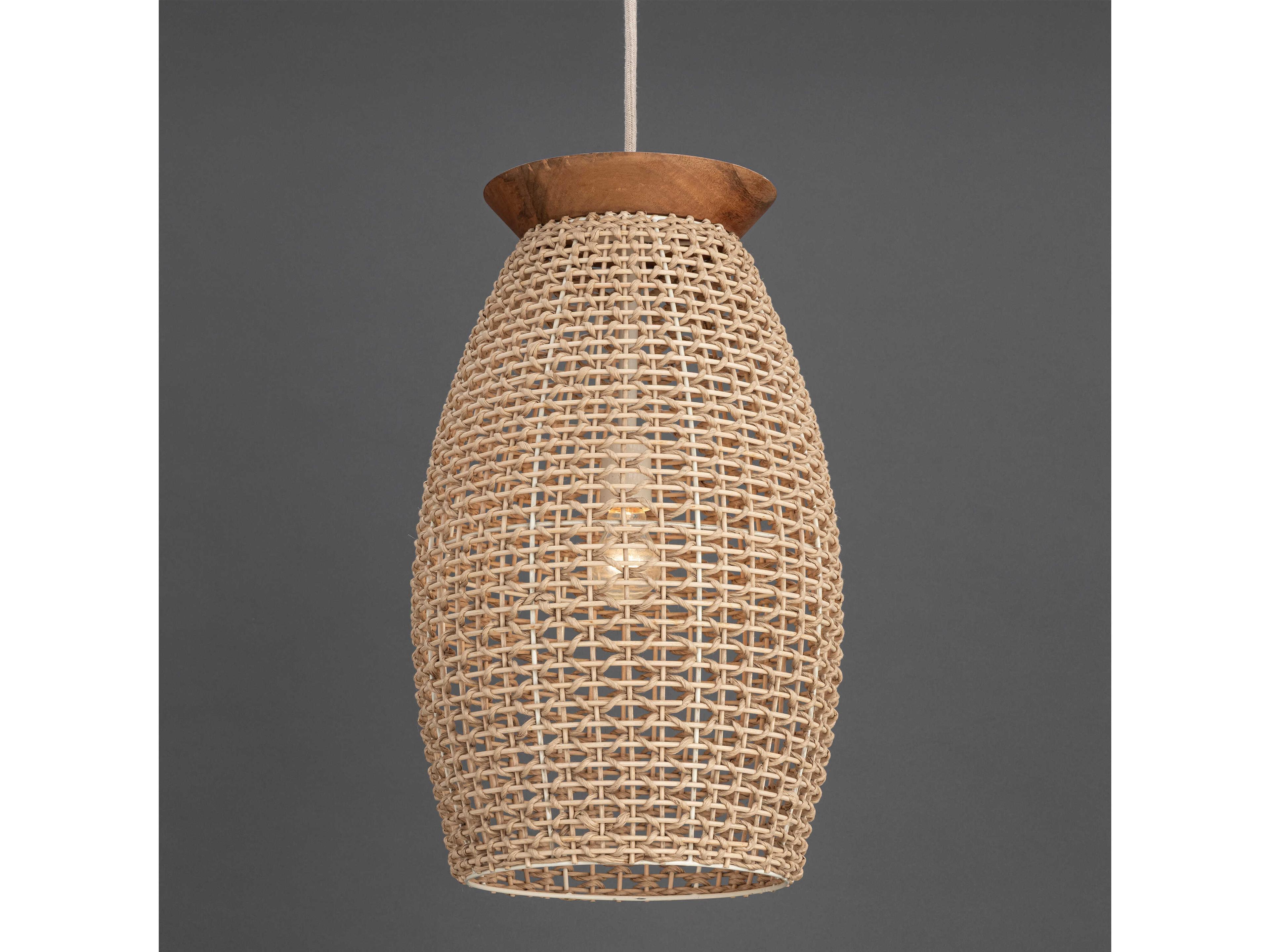Maxim Lighting Cotswold 1-Light Walnut Brown Pendant