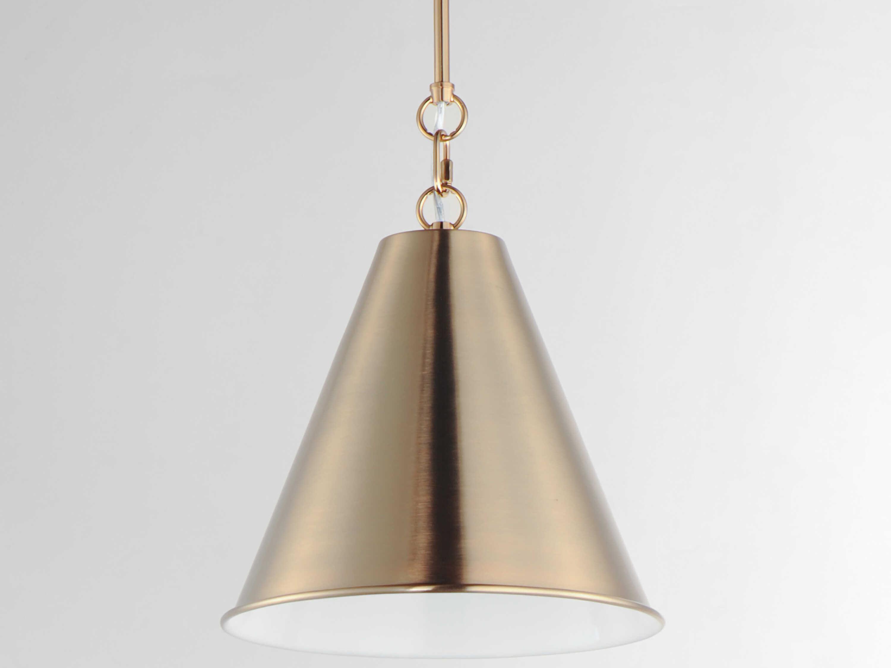 Maxim Lighting Veritas 1-Light Heritage Brass Mini Pendant