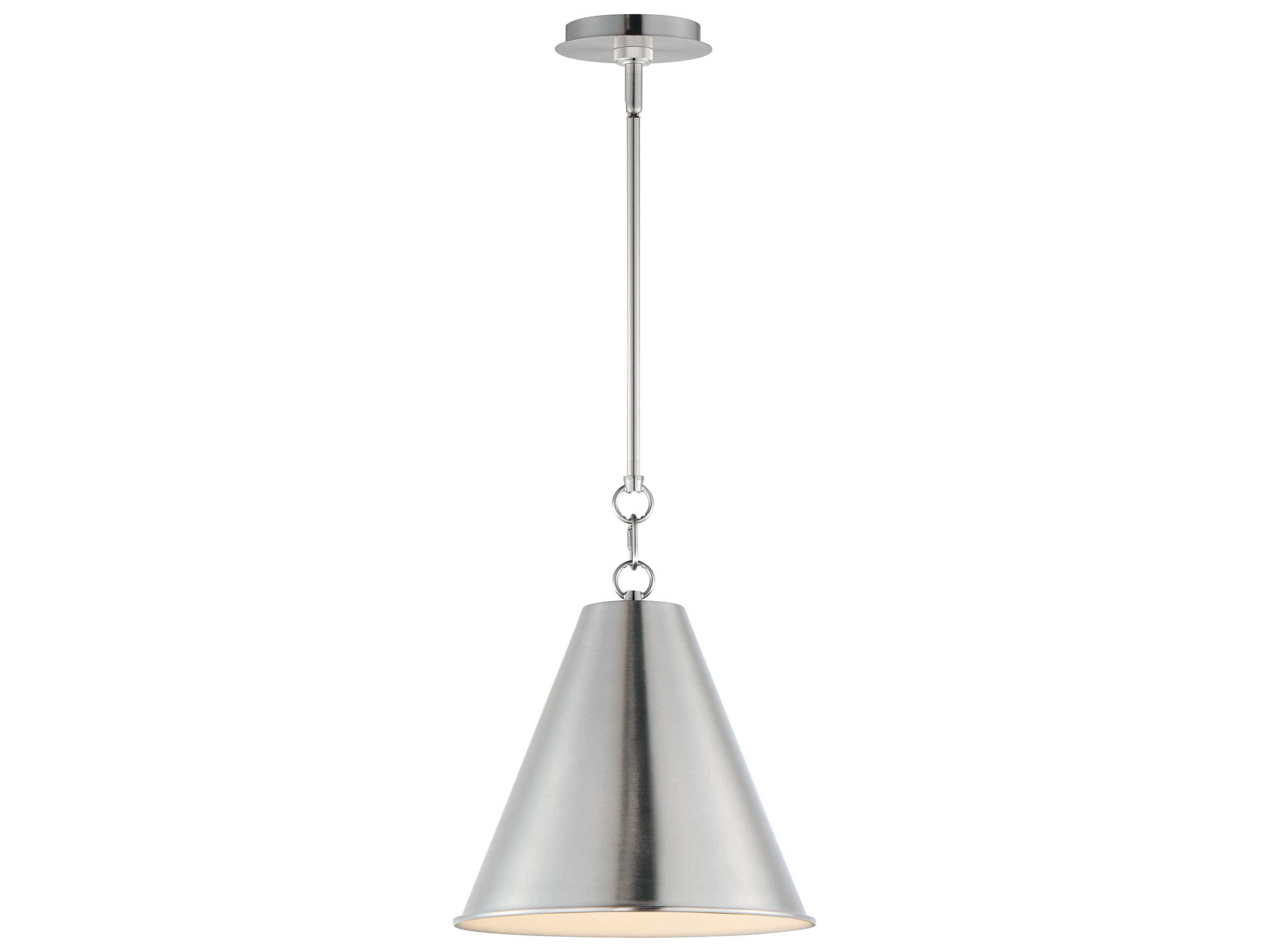 Maxim Lighting Veritas 1-Light Satin Nickel Mini Pendant